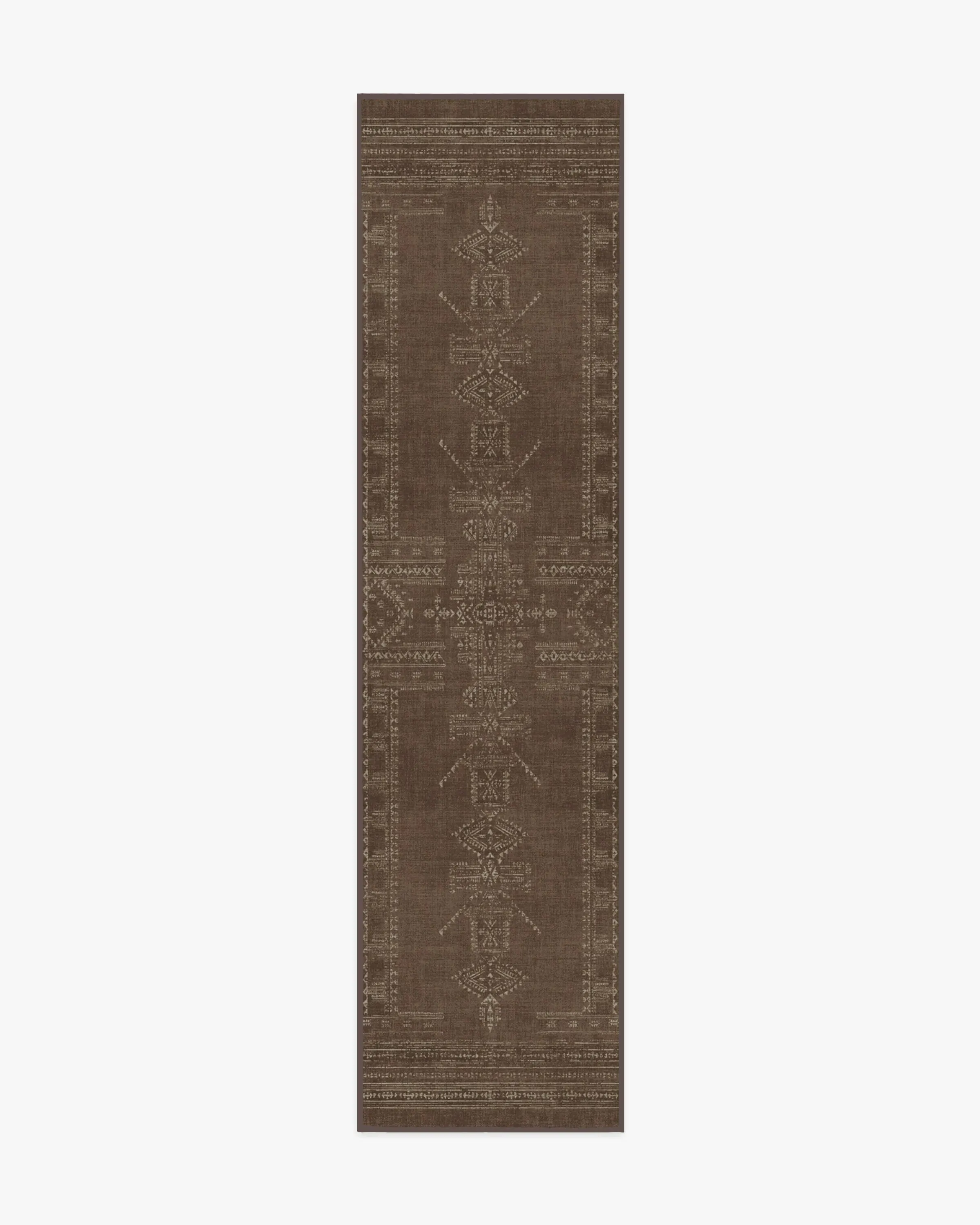 Runner Area Rug Machine Washable - Brown