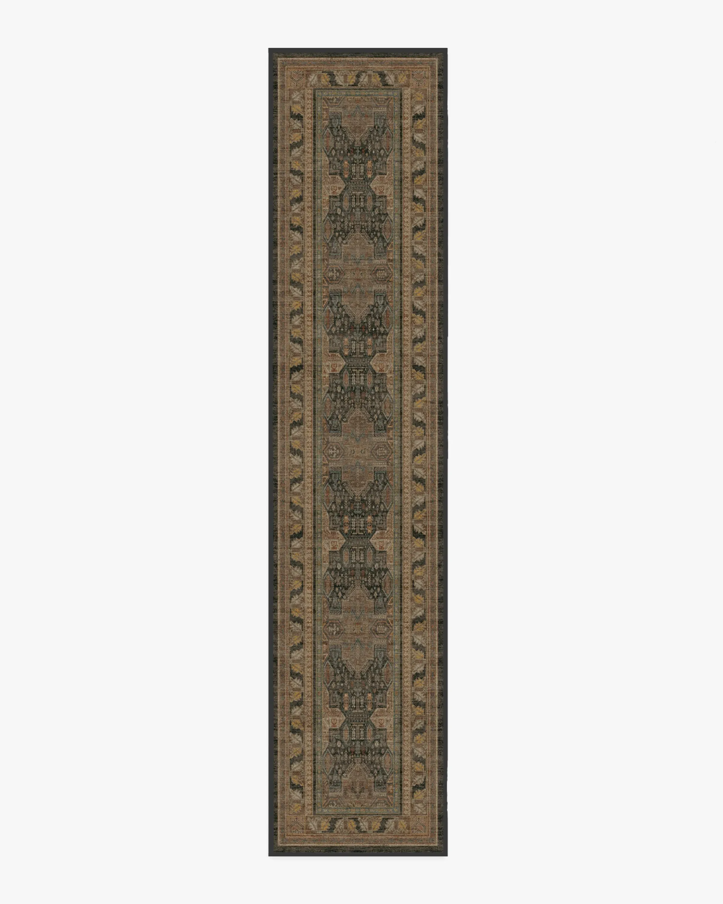 Runner Area Rug Machine Washable - Brown