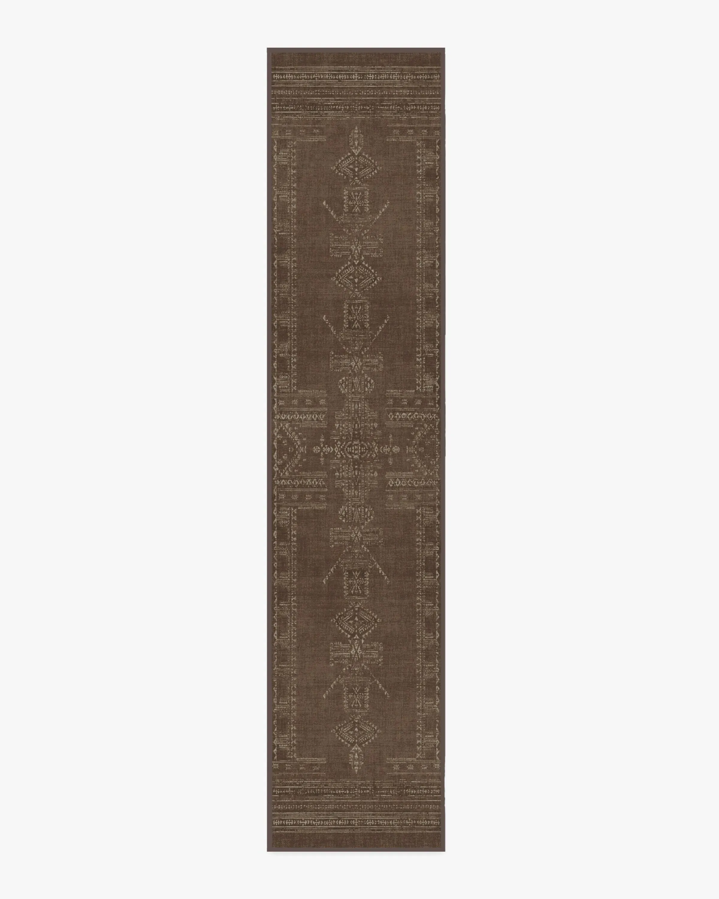 Runner Area Rug Machine Washable - Brown