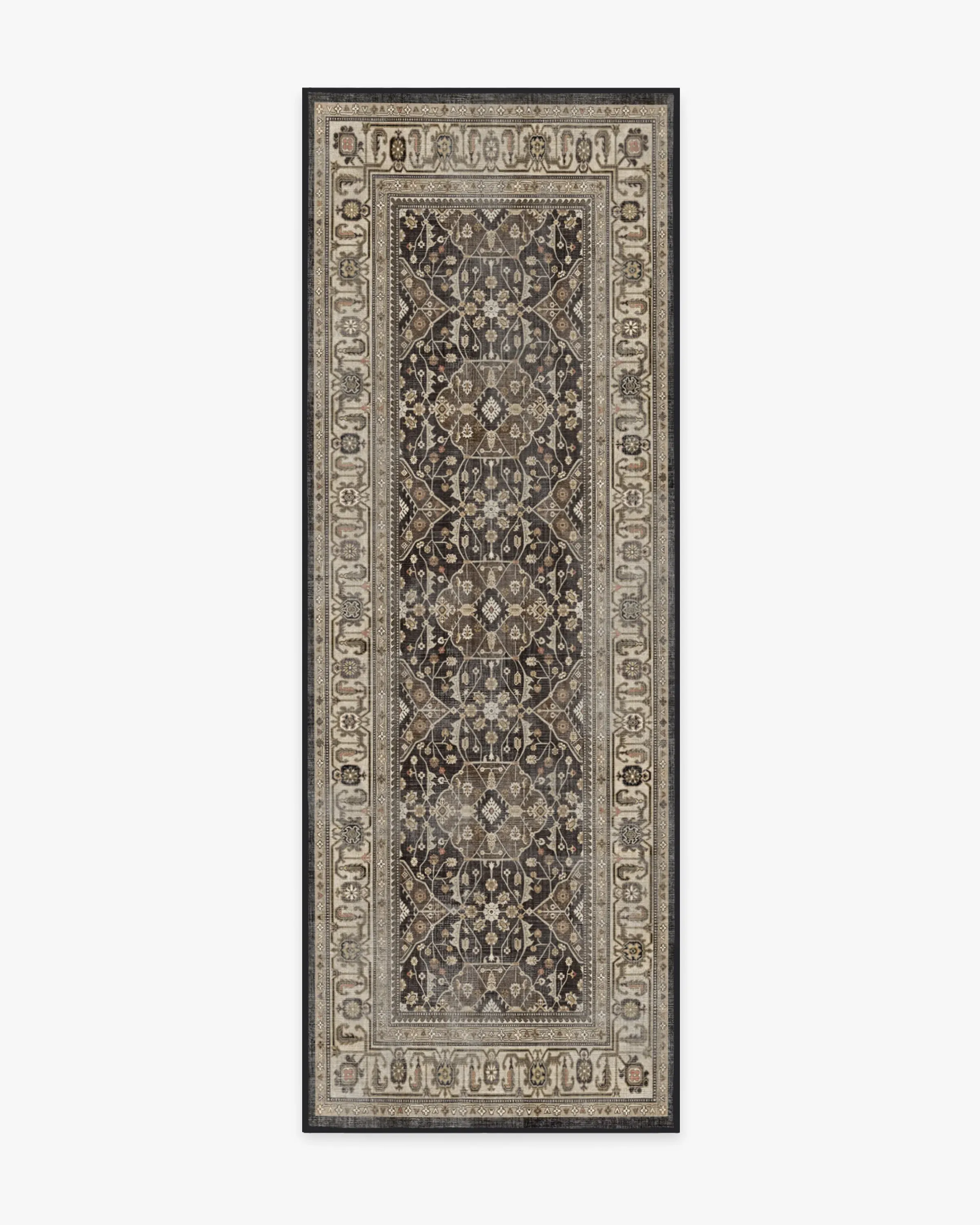 Runner Area Rug Machine Washable - Brown