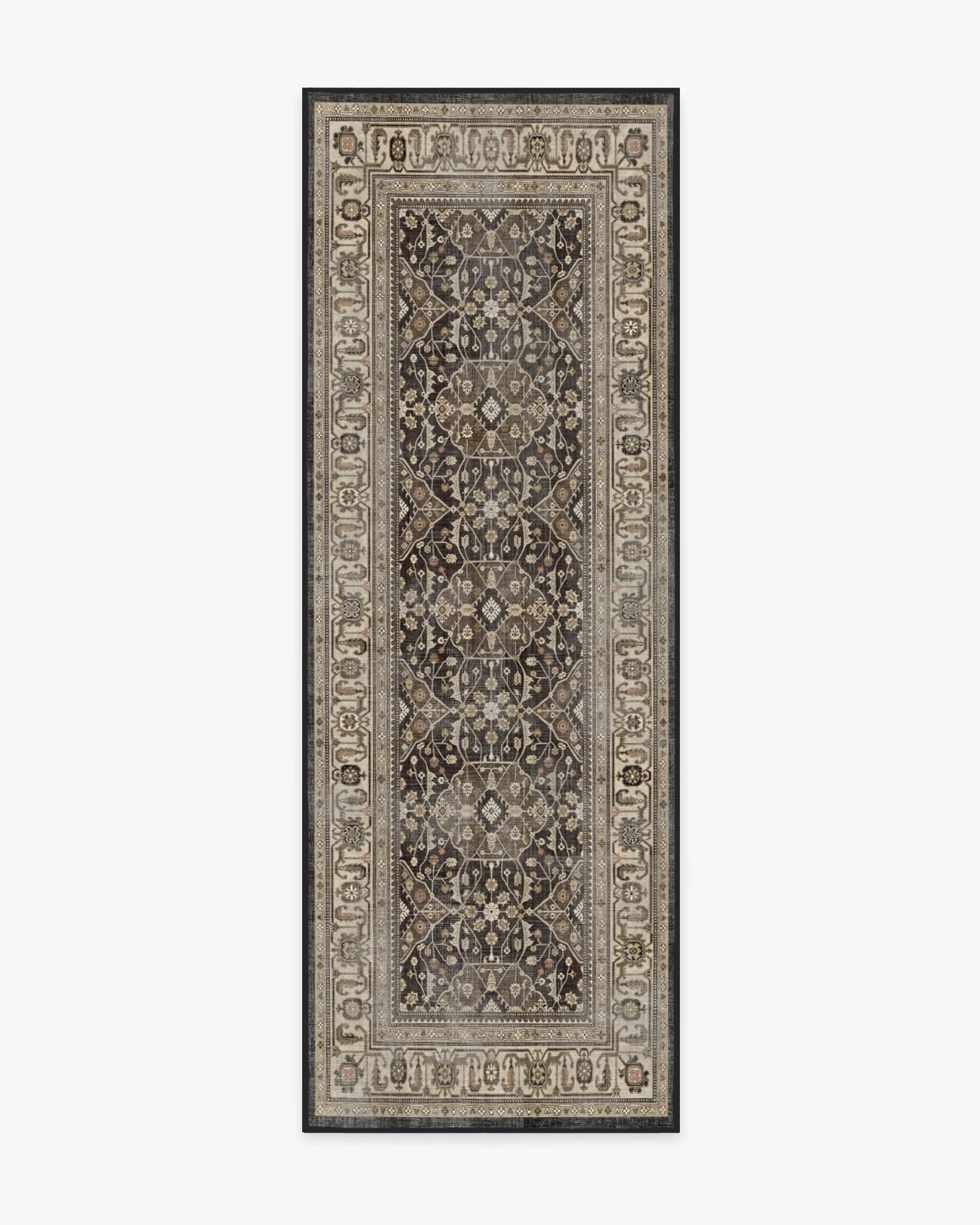 Runner Area Rug Machine Washable - Brown
