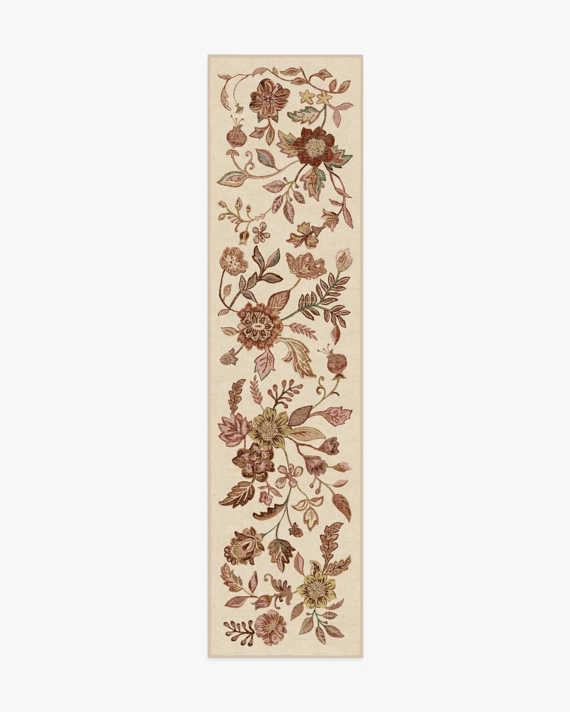 Runner Area Rug Machine Washable - Burgundy