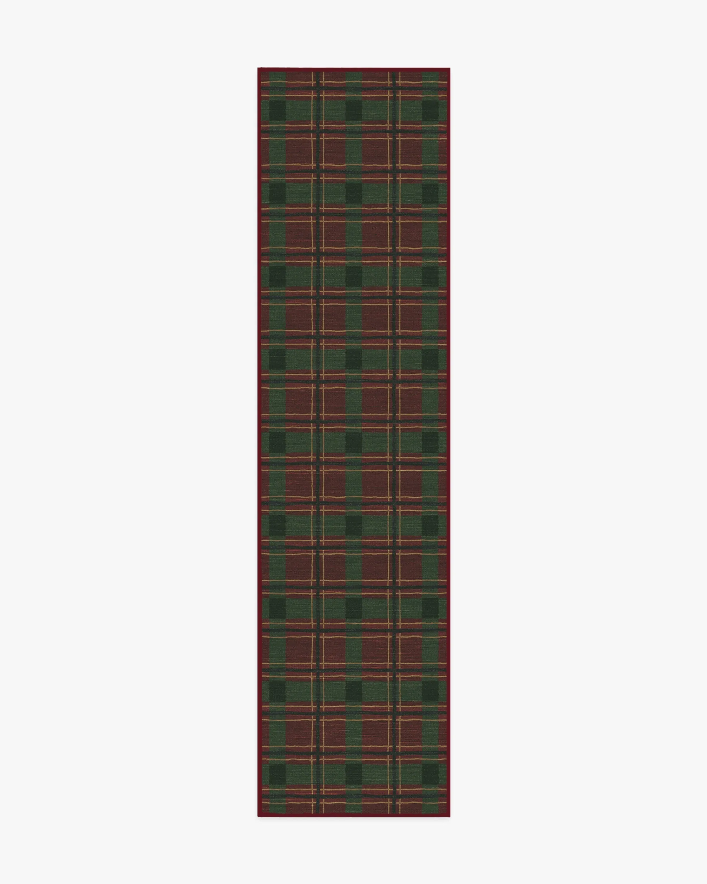 Runner Area Rug Machine Washable - Burgundy