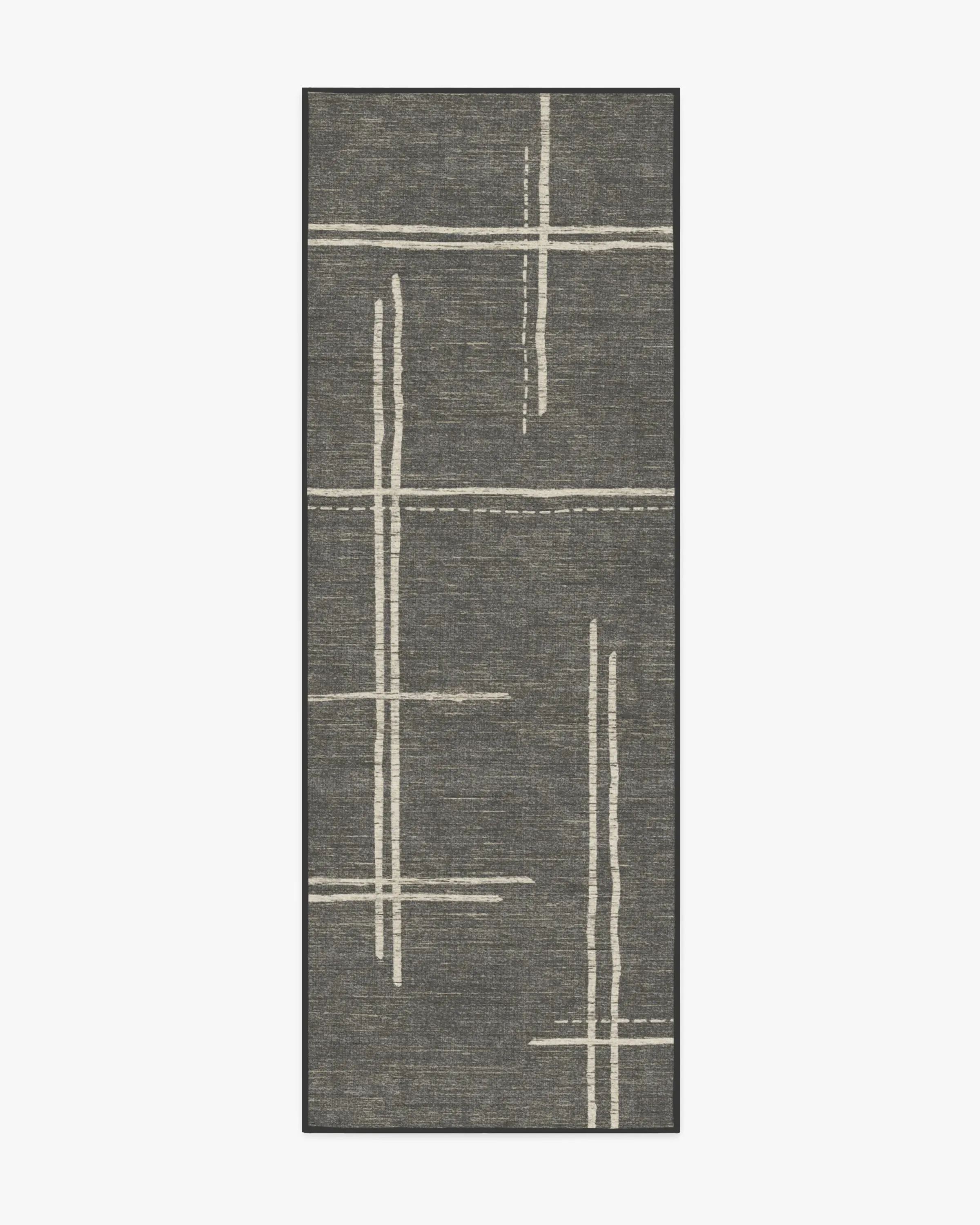 Runner Area Rug Machine Washable - Charcoal