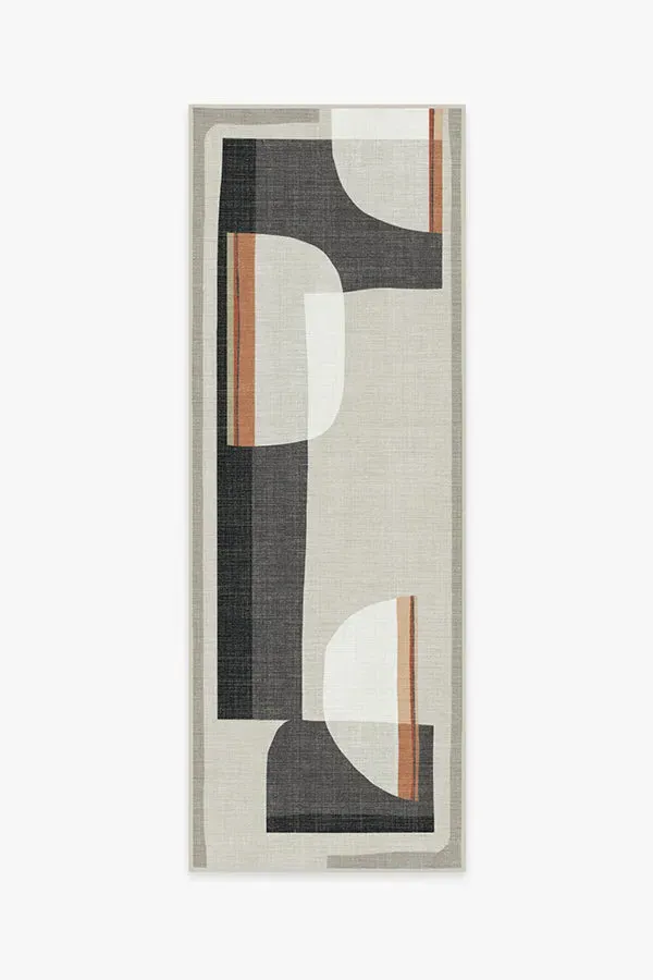 Runner Area Rug Machine Washable - Charcoal