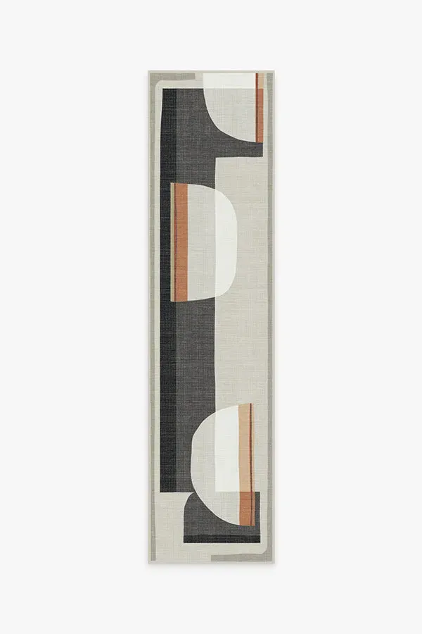 Runner Area Rug Machine Washable - Charcoal