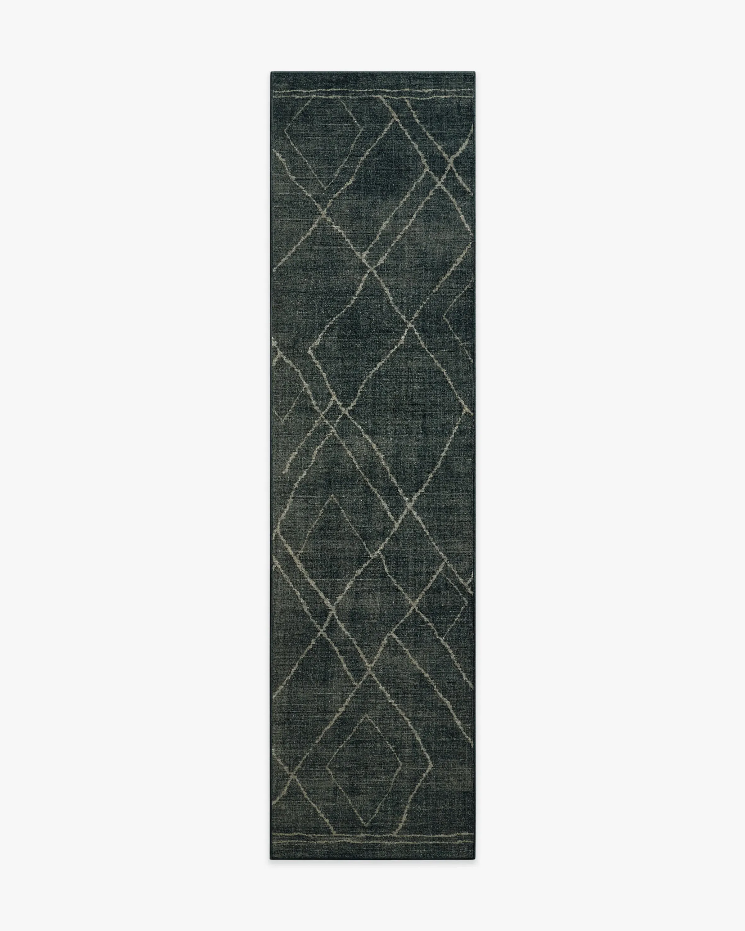 Runner Area Rug Machine Washable - Charcoal