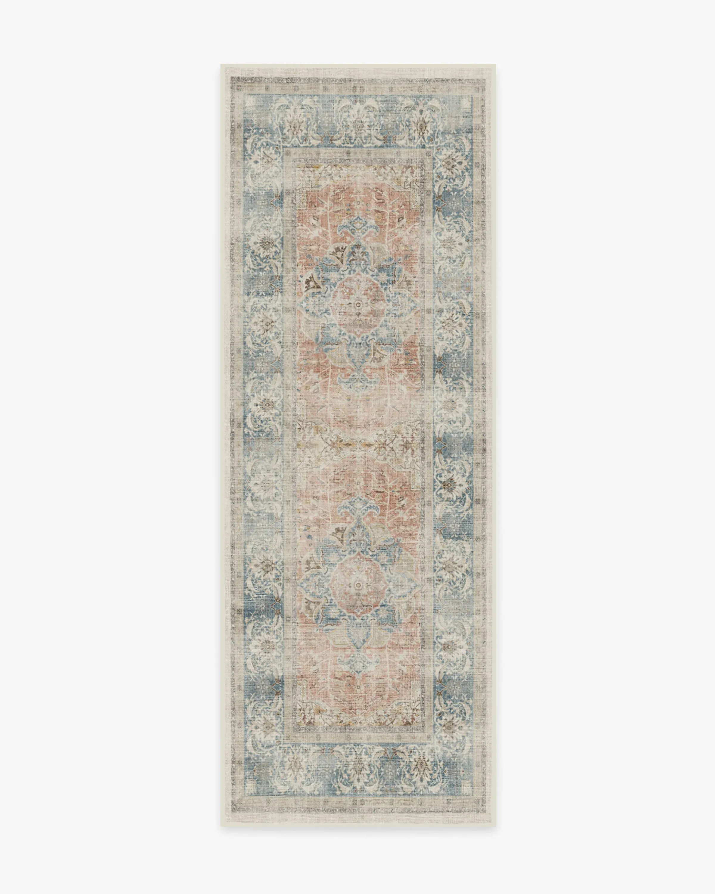 Runner Area Rug Machine Washable - Coral
