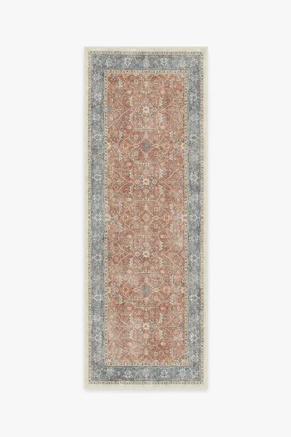 Runner Area Rug Machine Washable - Coral