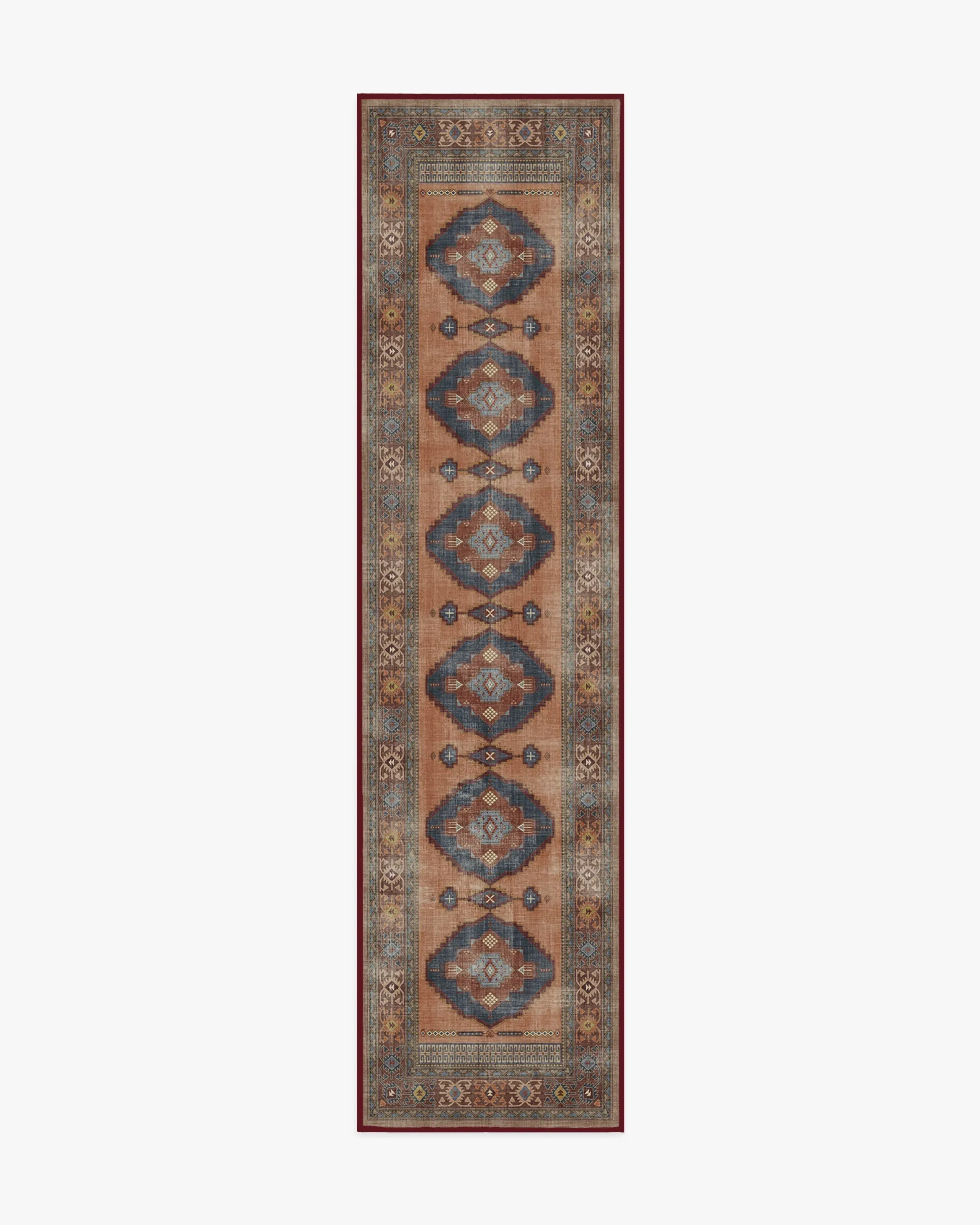 Runner Area Rug Machine Washable - Coral
