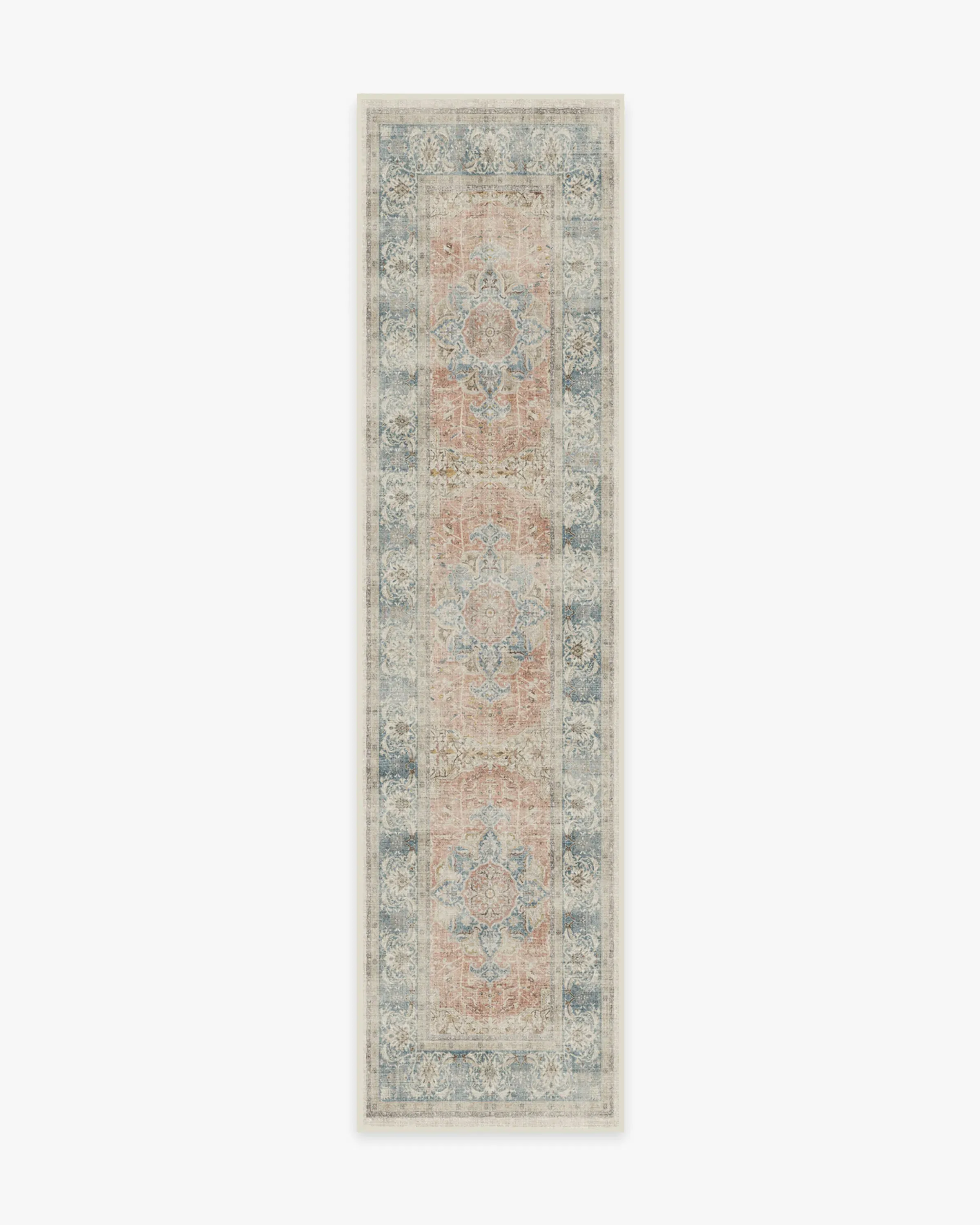 Runner Area Rug Machine Washable - Coral