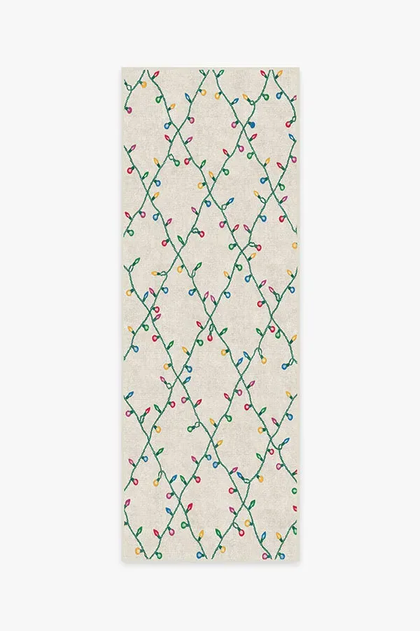 Runner Area Rug Machine Washable - Creme, Chenille