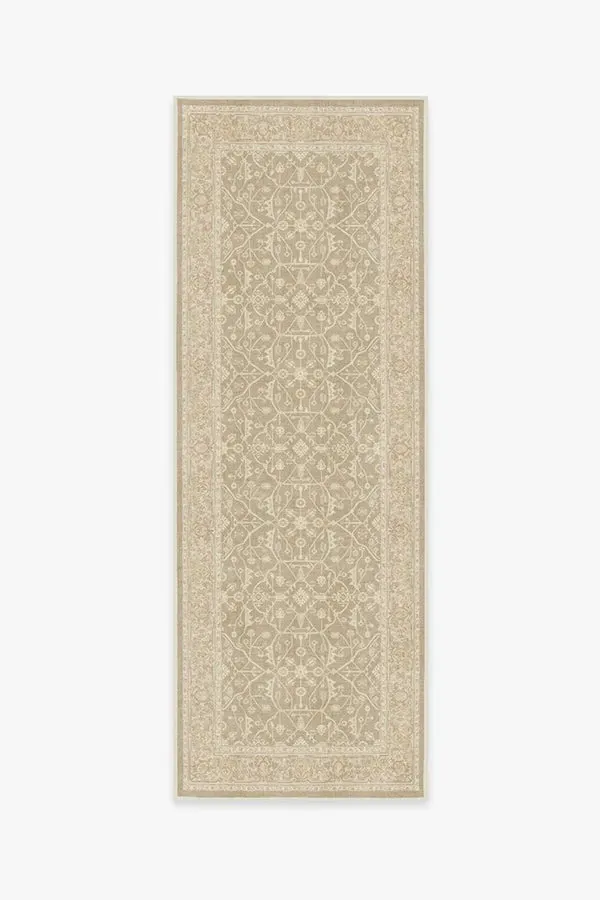 Runner Area Rug Machine Washable - Ecru, Chenille