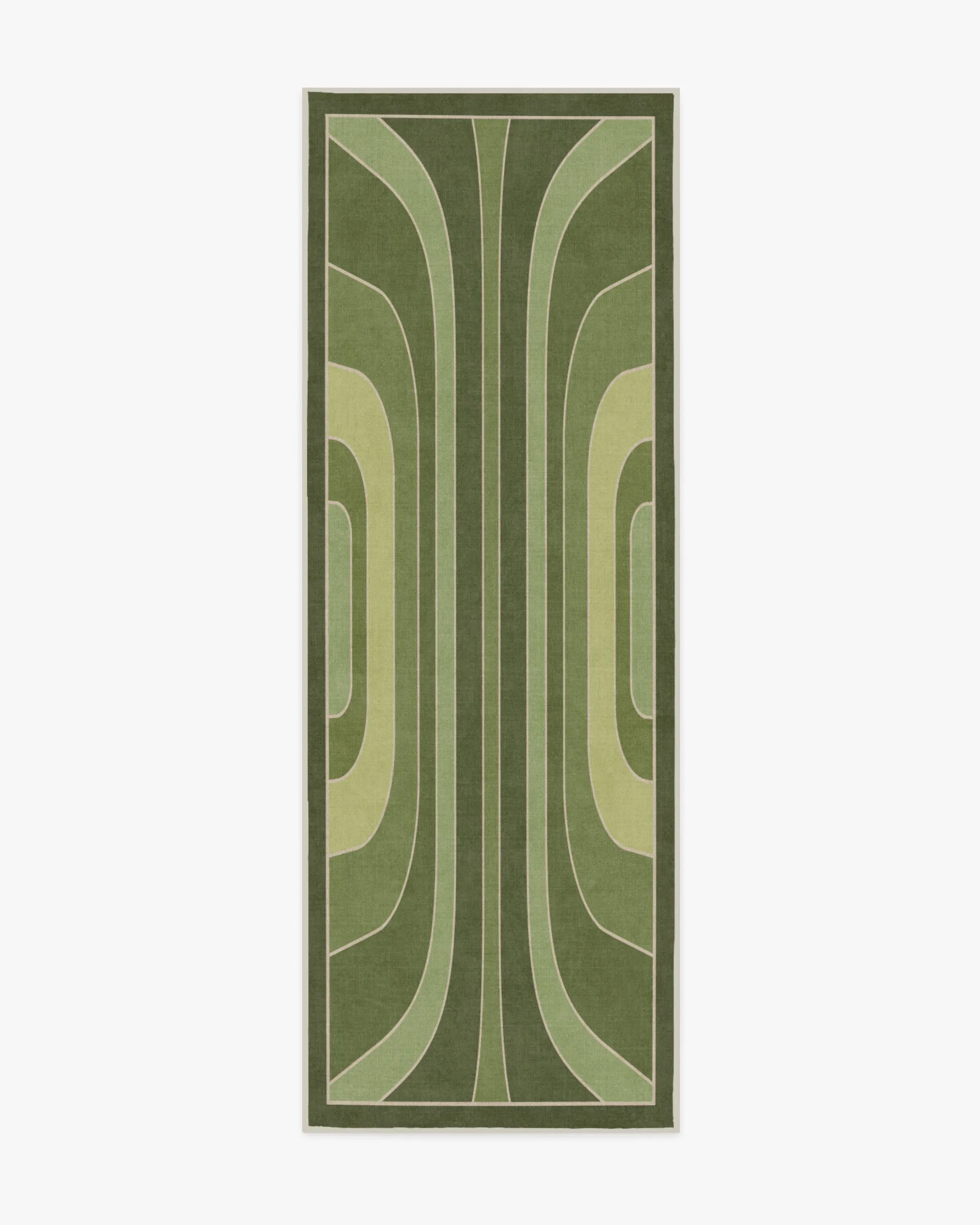 Runner Area Rug Machine Washable - Green
