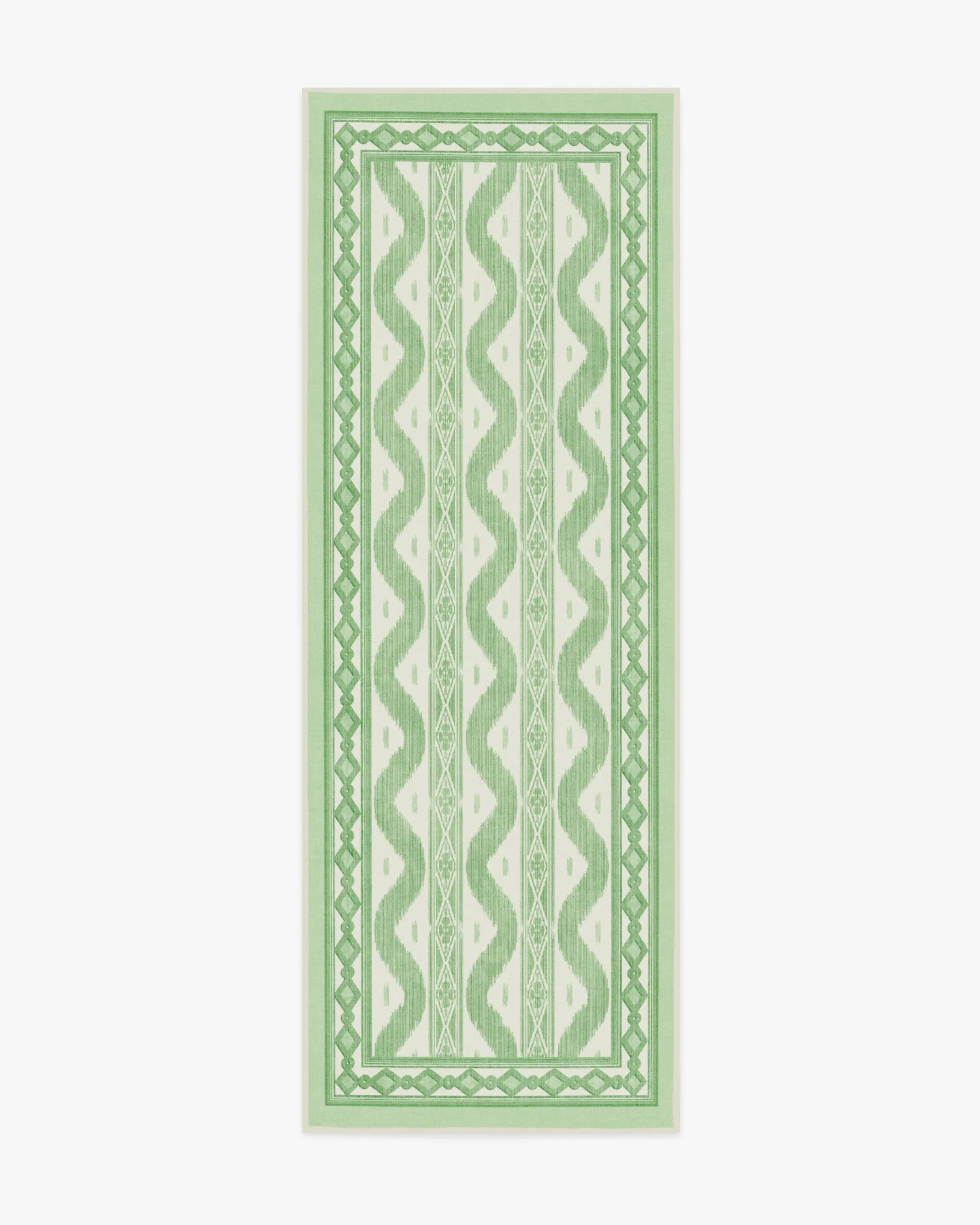Runner Area Rug Machine Washable - Green