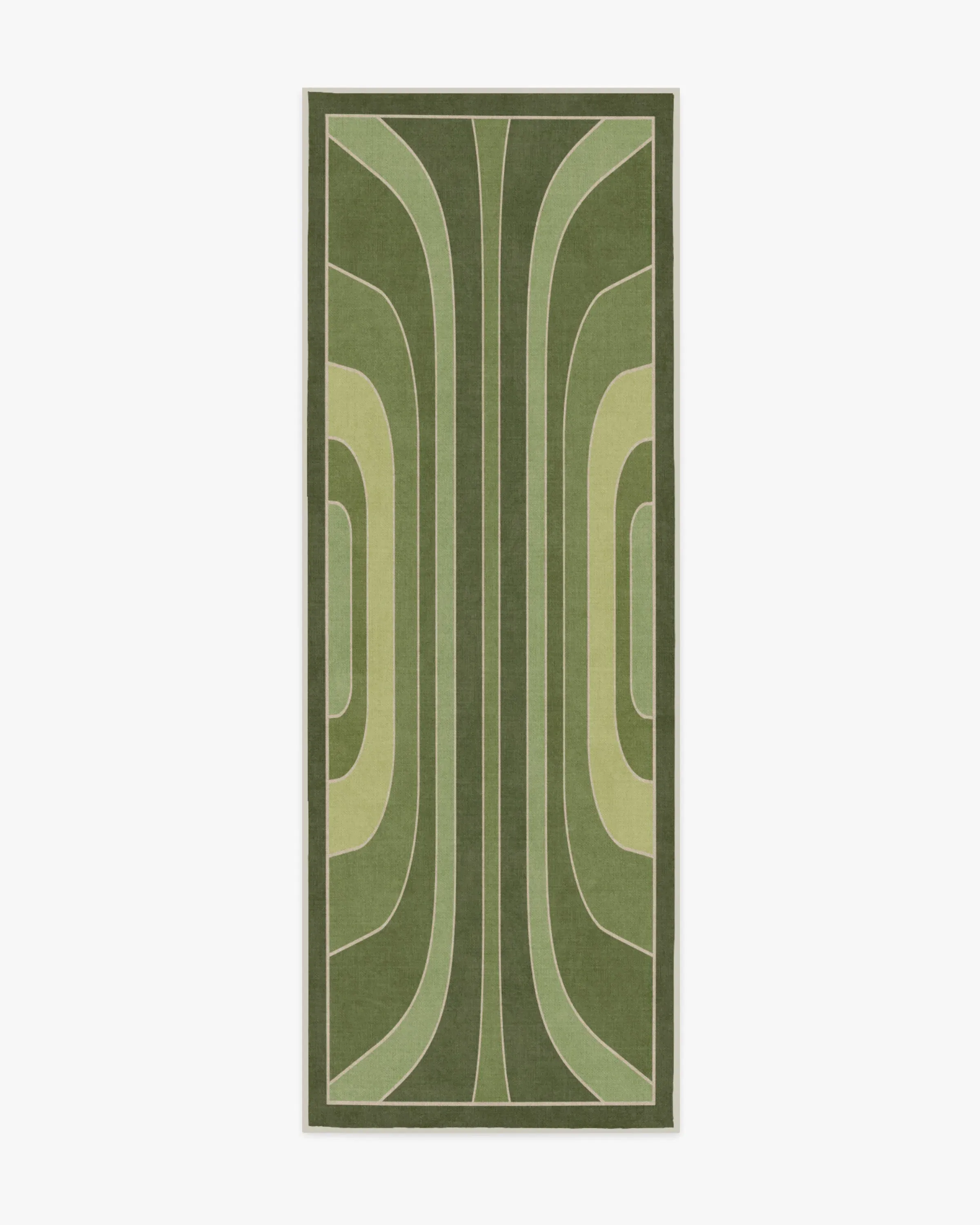 Runner Area Rug Machine Washable - Green