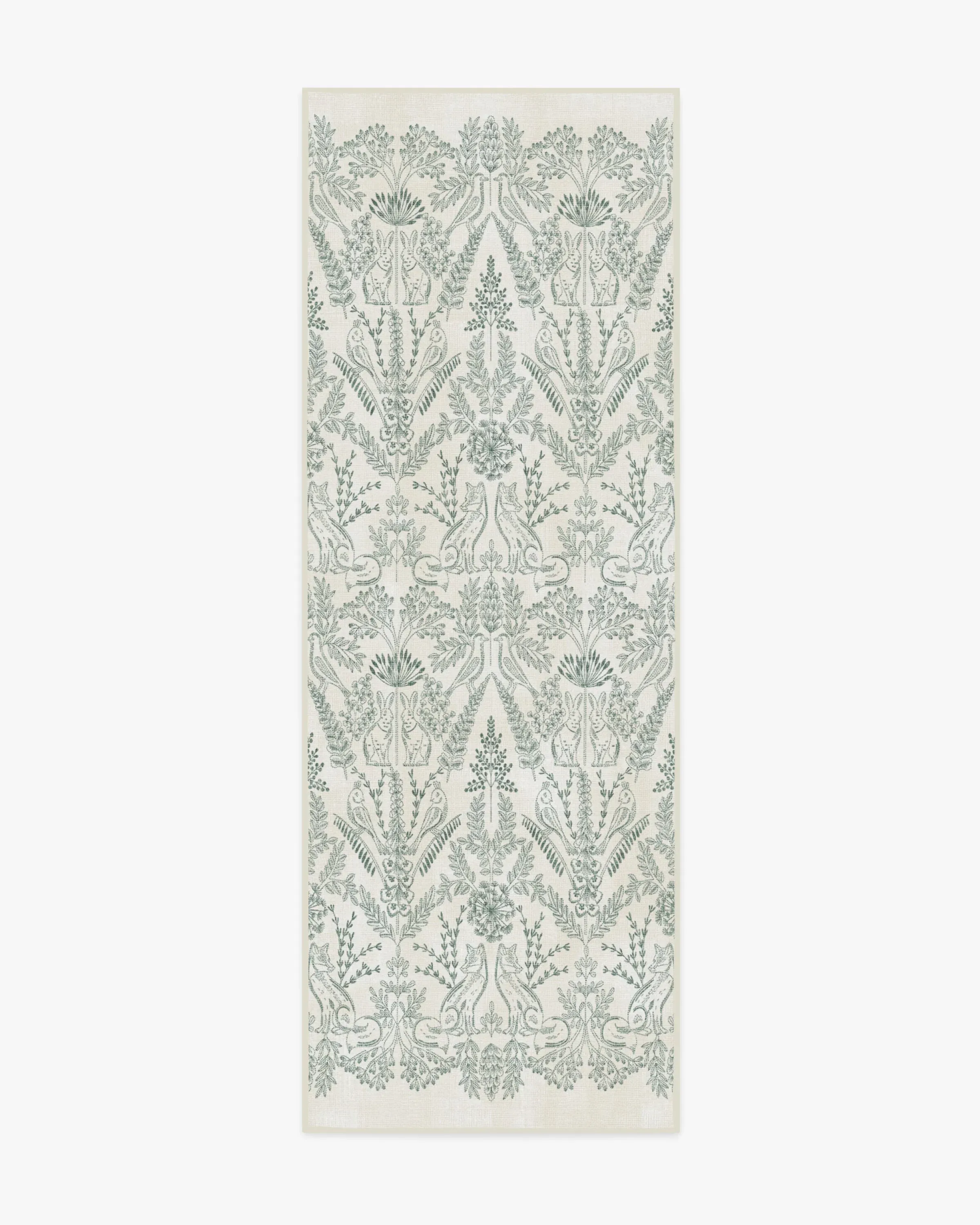 Runner Area Rug Machine Washable - Green