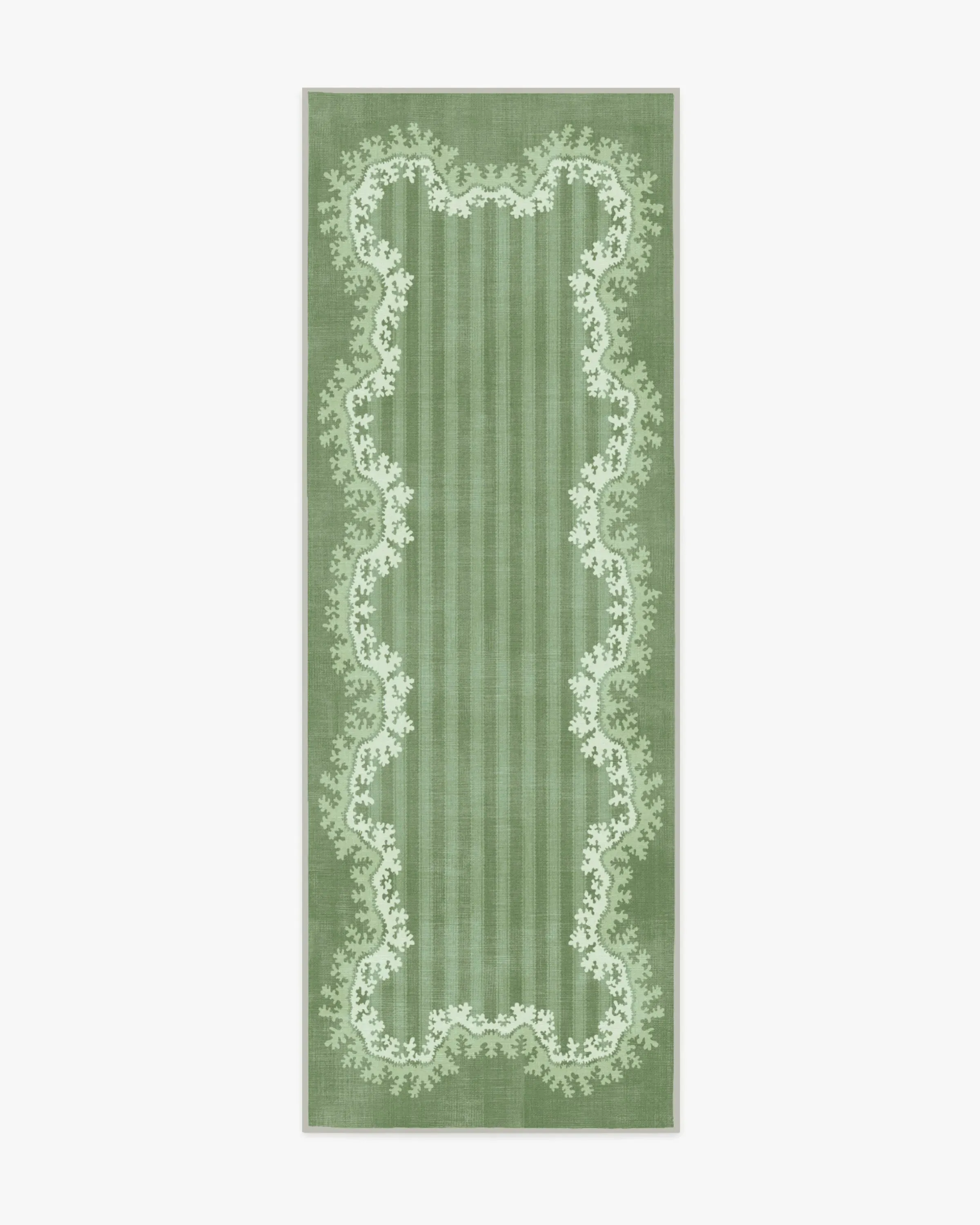 Runner Area Rug Machine Washable - Green