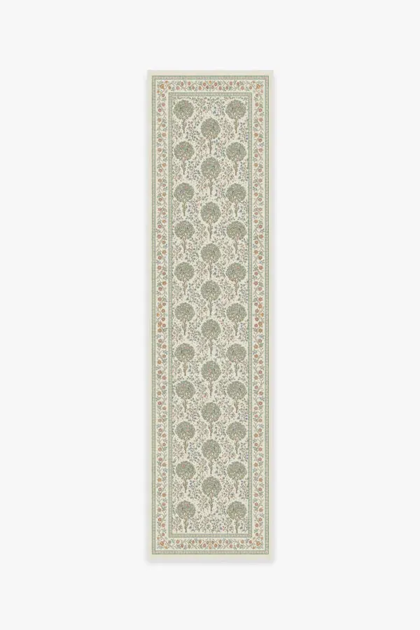 Runner Area Rug Machine Washable - Green