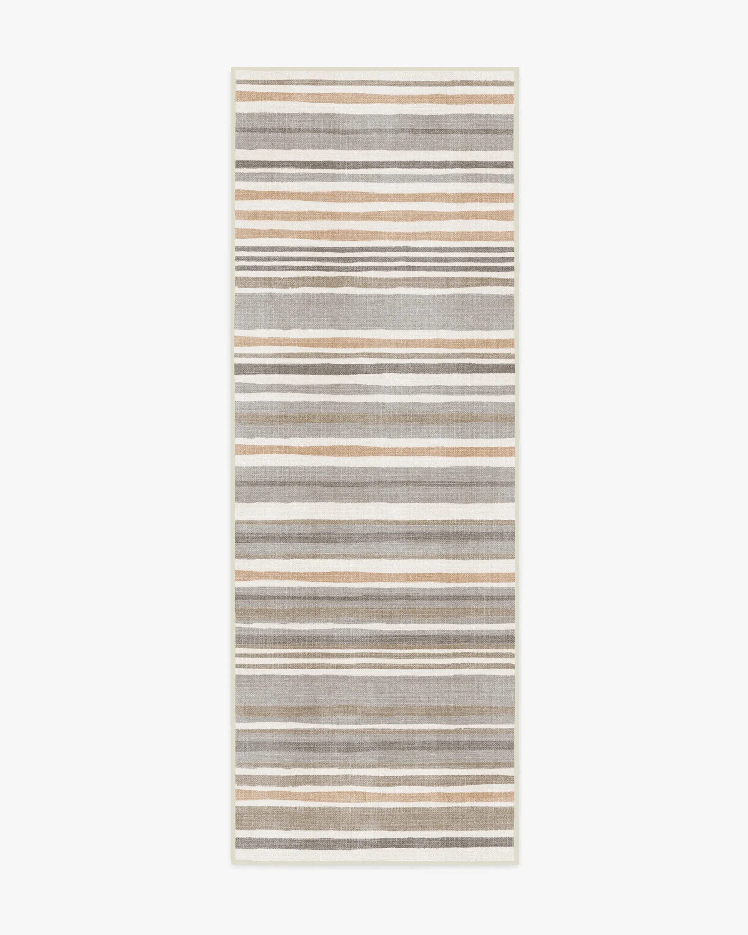 Runner Area Rug Machine Washable - Grey, Flatwoven