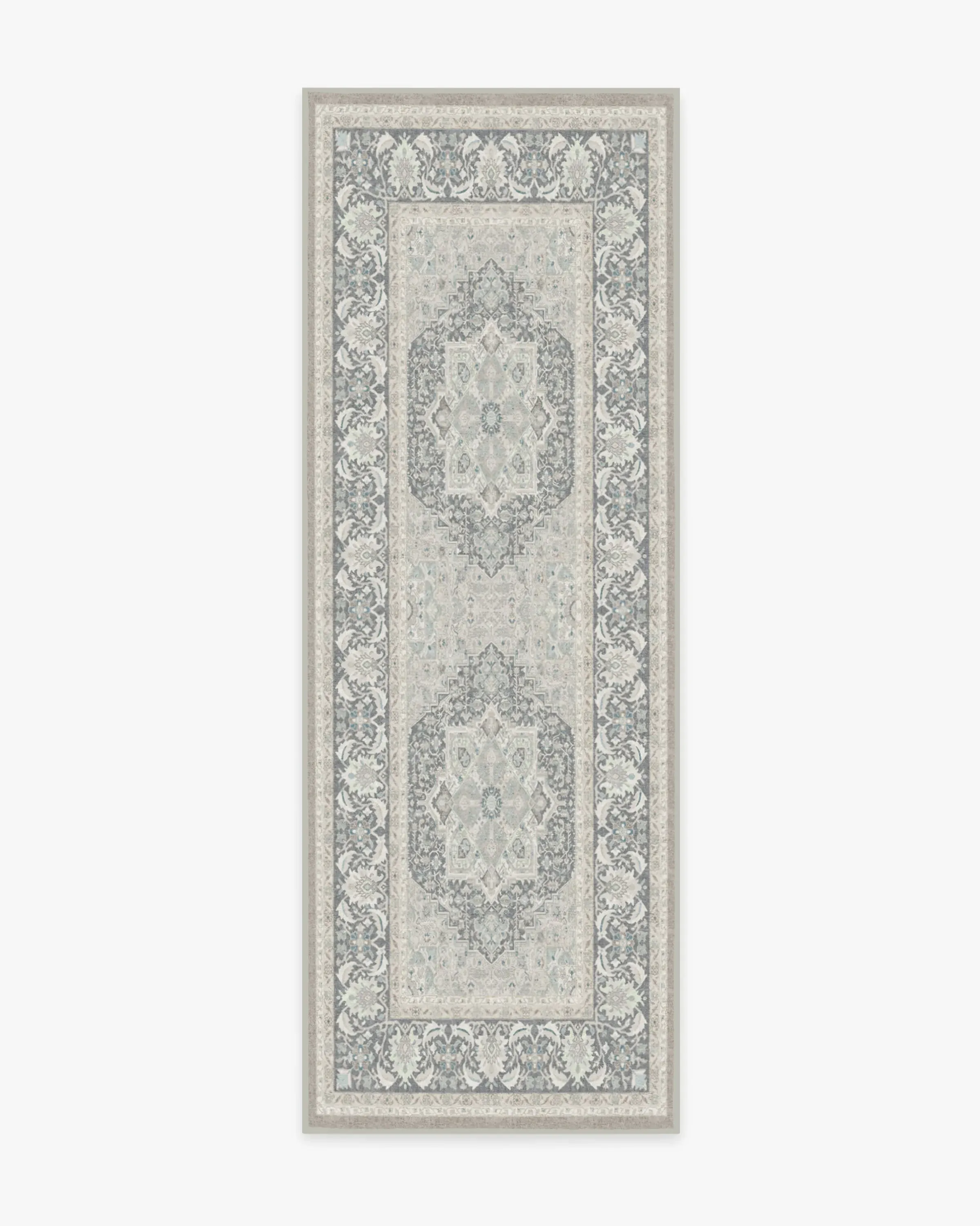 Runner Area Rug Machine Washable - Grey
