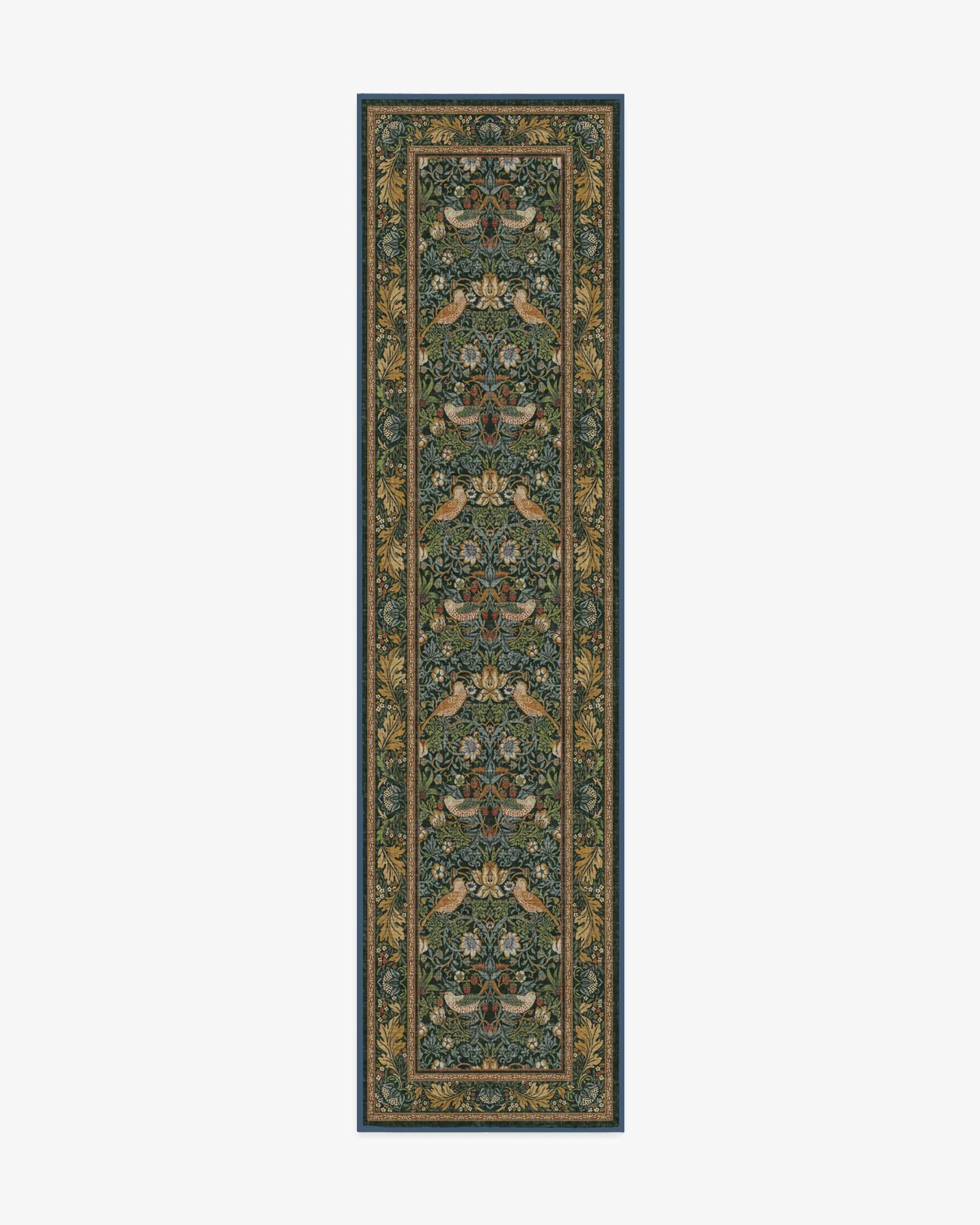 Runner Area Rug Machine Washable - Indigo