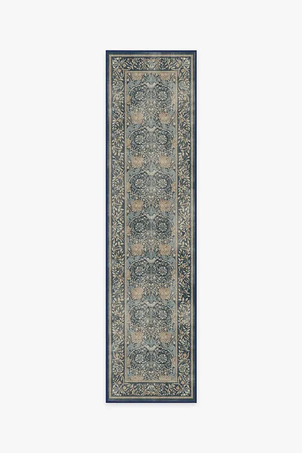 Runner Area Rug Machine Washable - Indigo