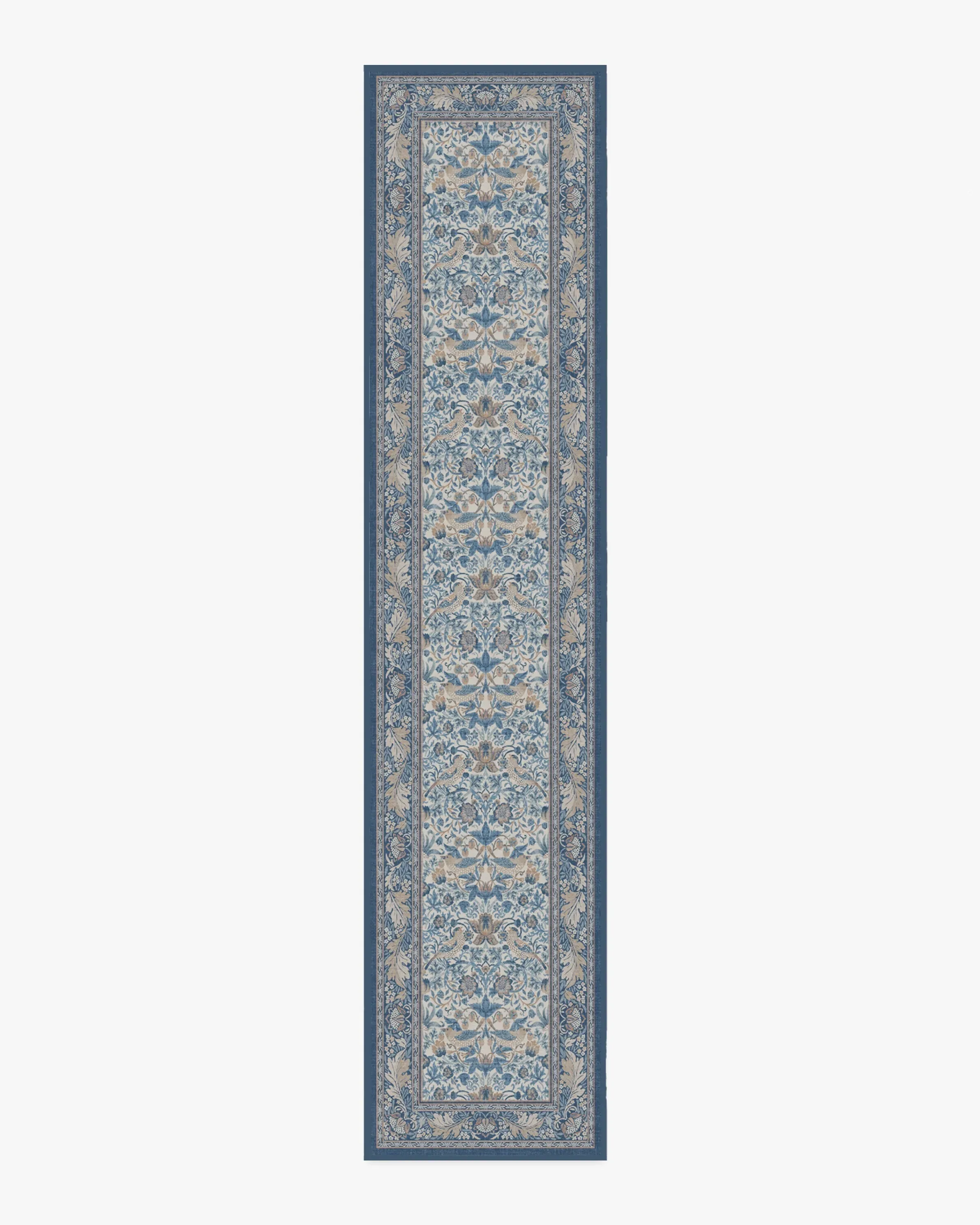 Runner Area Rug Machine Washable - Indigo