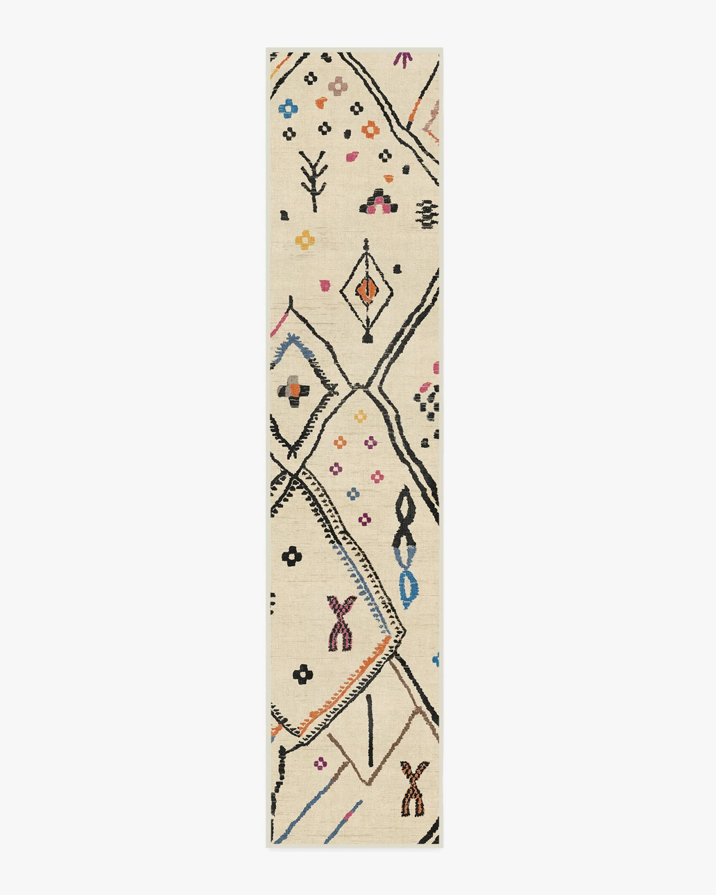 Runner Area Rug Machine Washable - Ivory