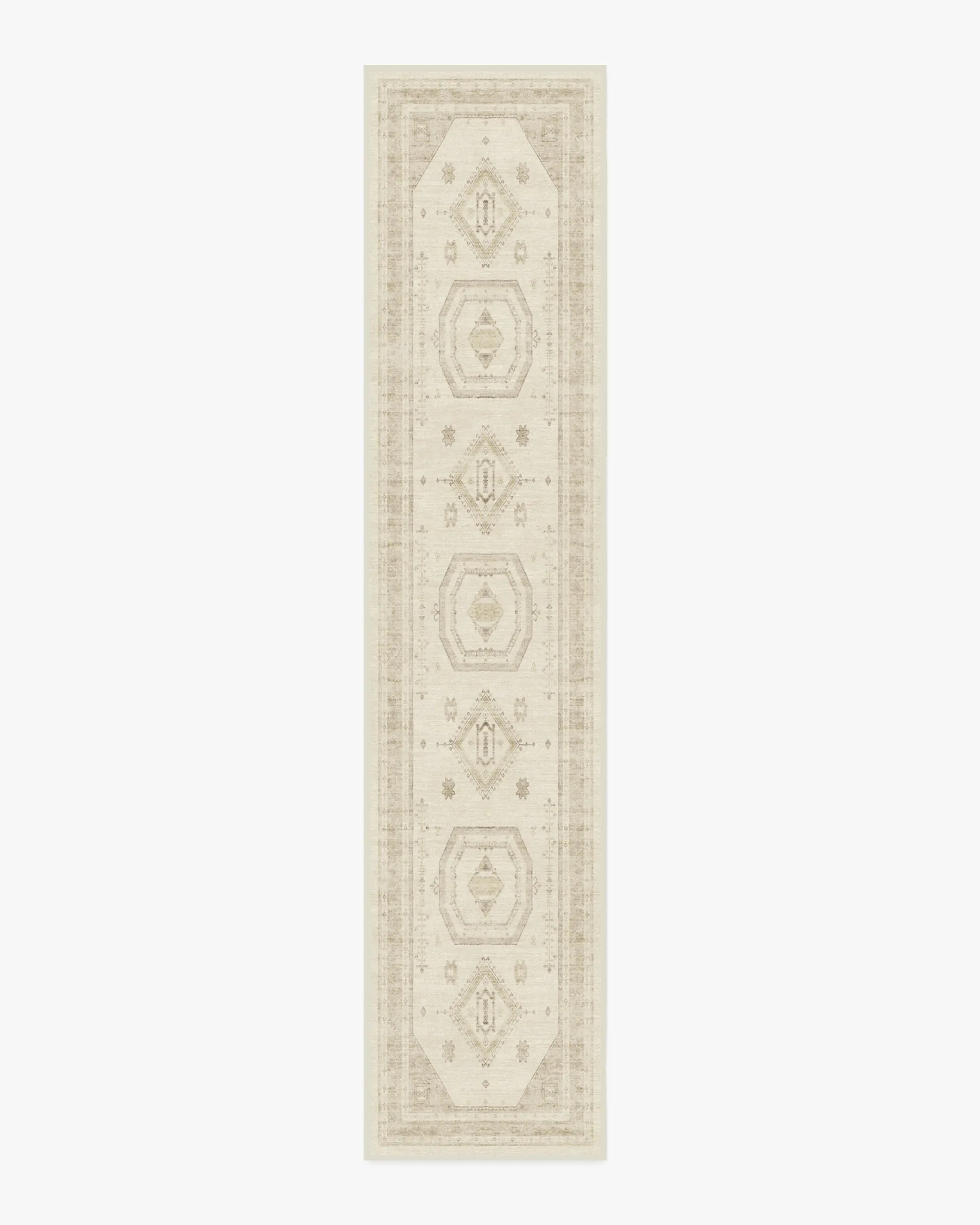 Runner Area Rug Machine Washable - Ivory