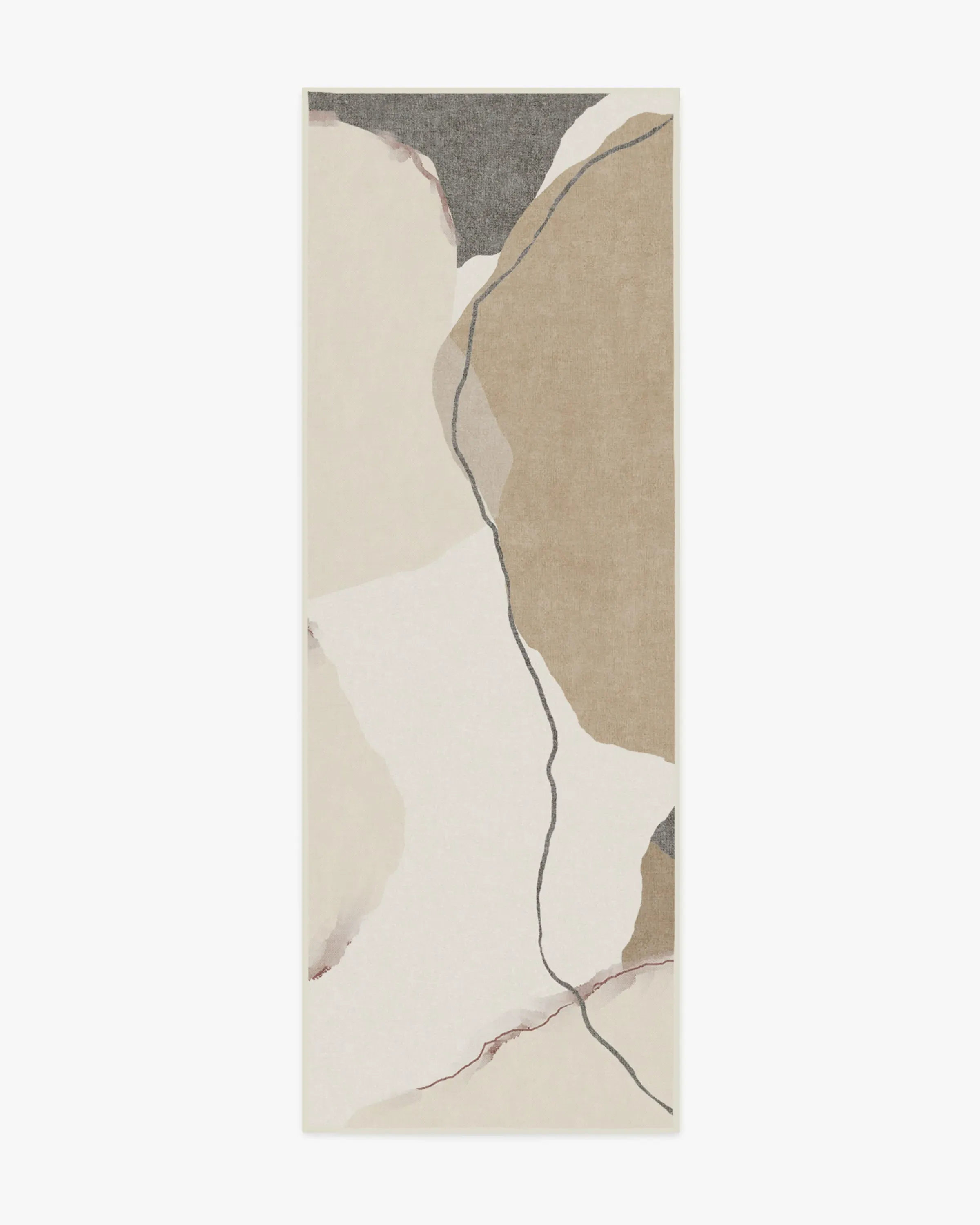 Runner Area Rug Machine Washable - Ivory, Chenille