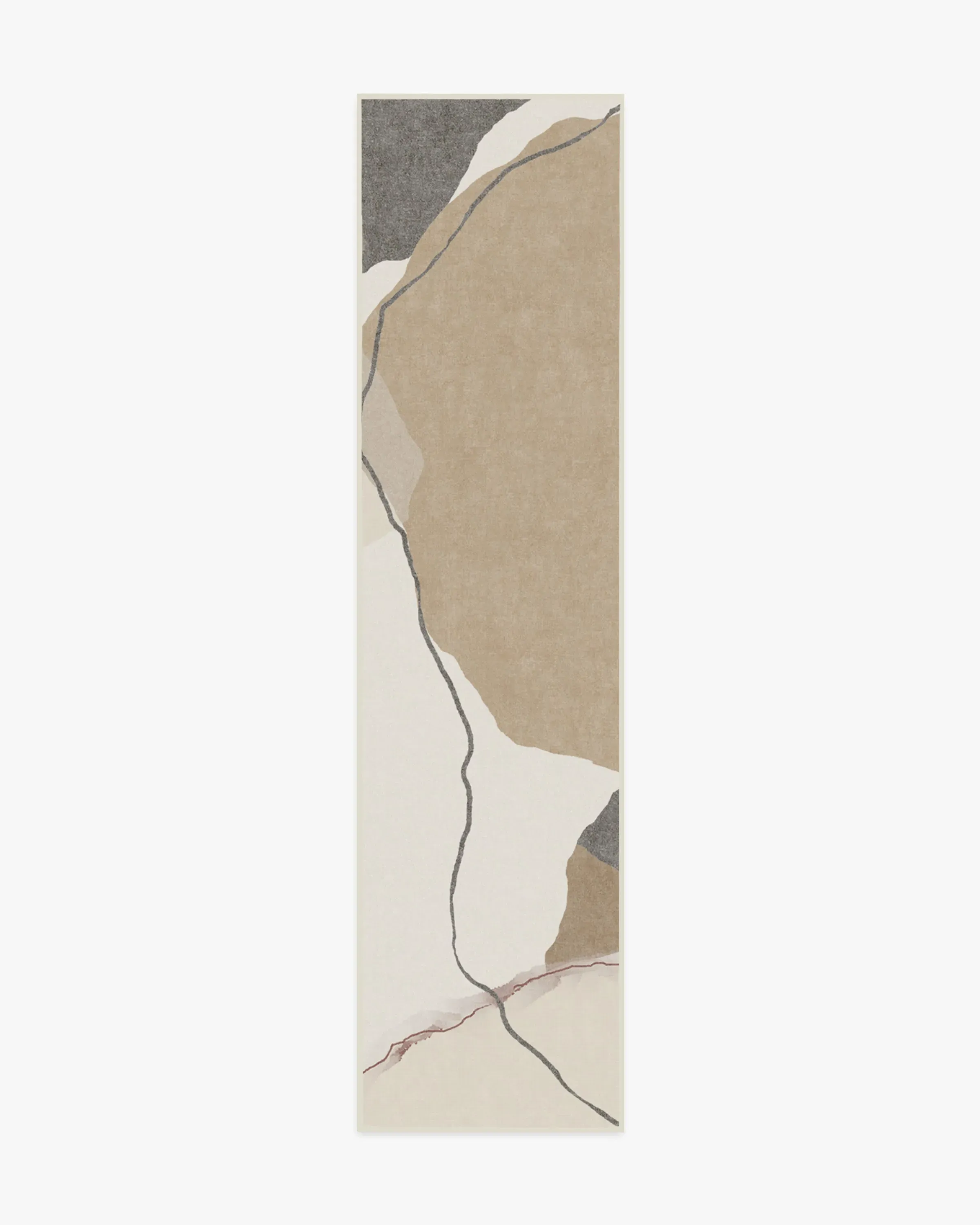 Runner Area Rug Machine Washable - Ivory, Chenille