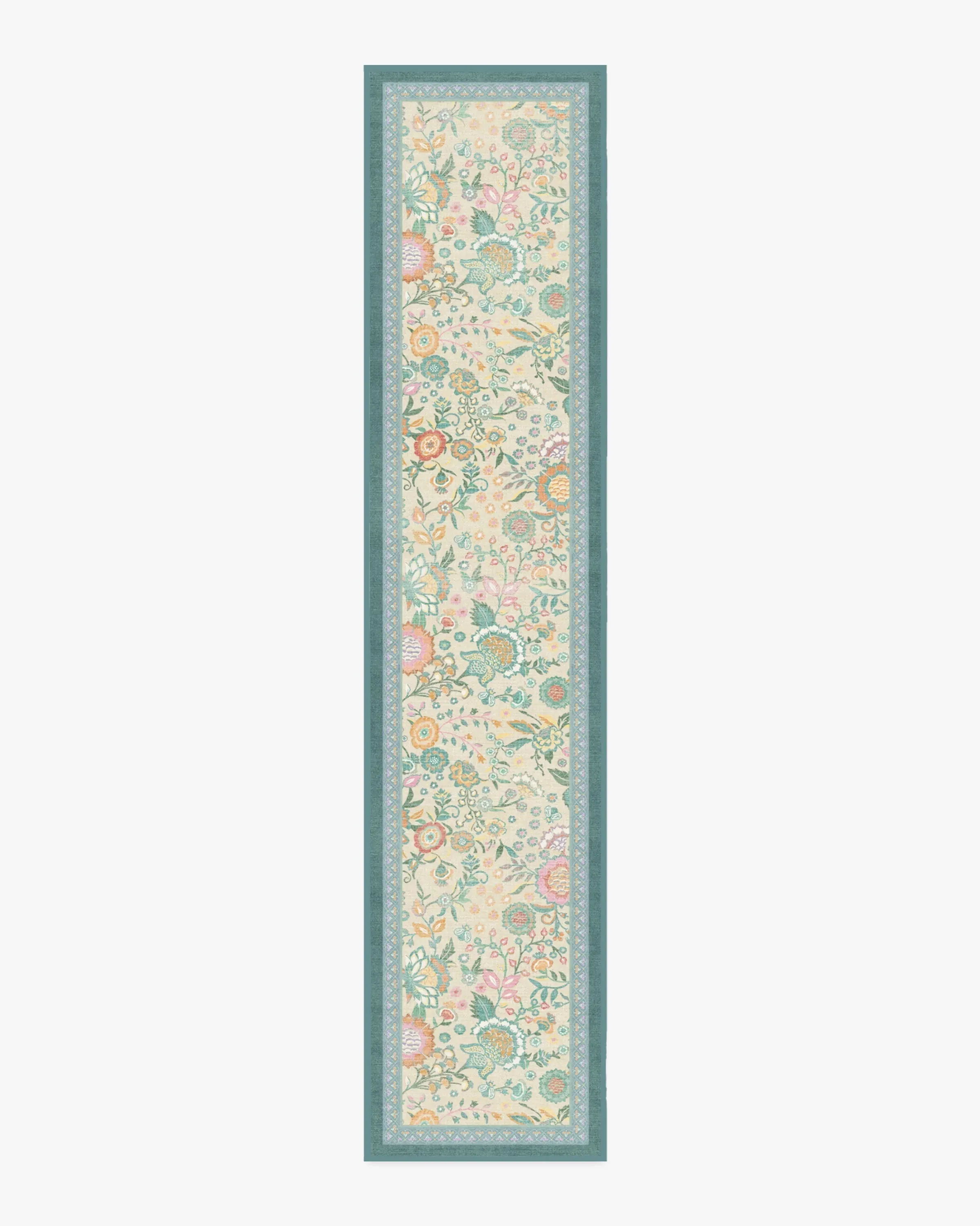 Runner Area Rug Machine Washable - Ivory, Jade