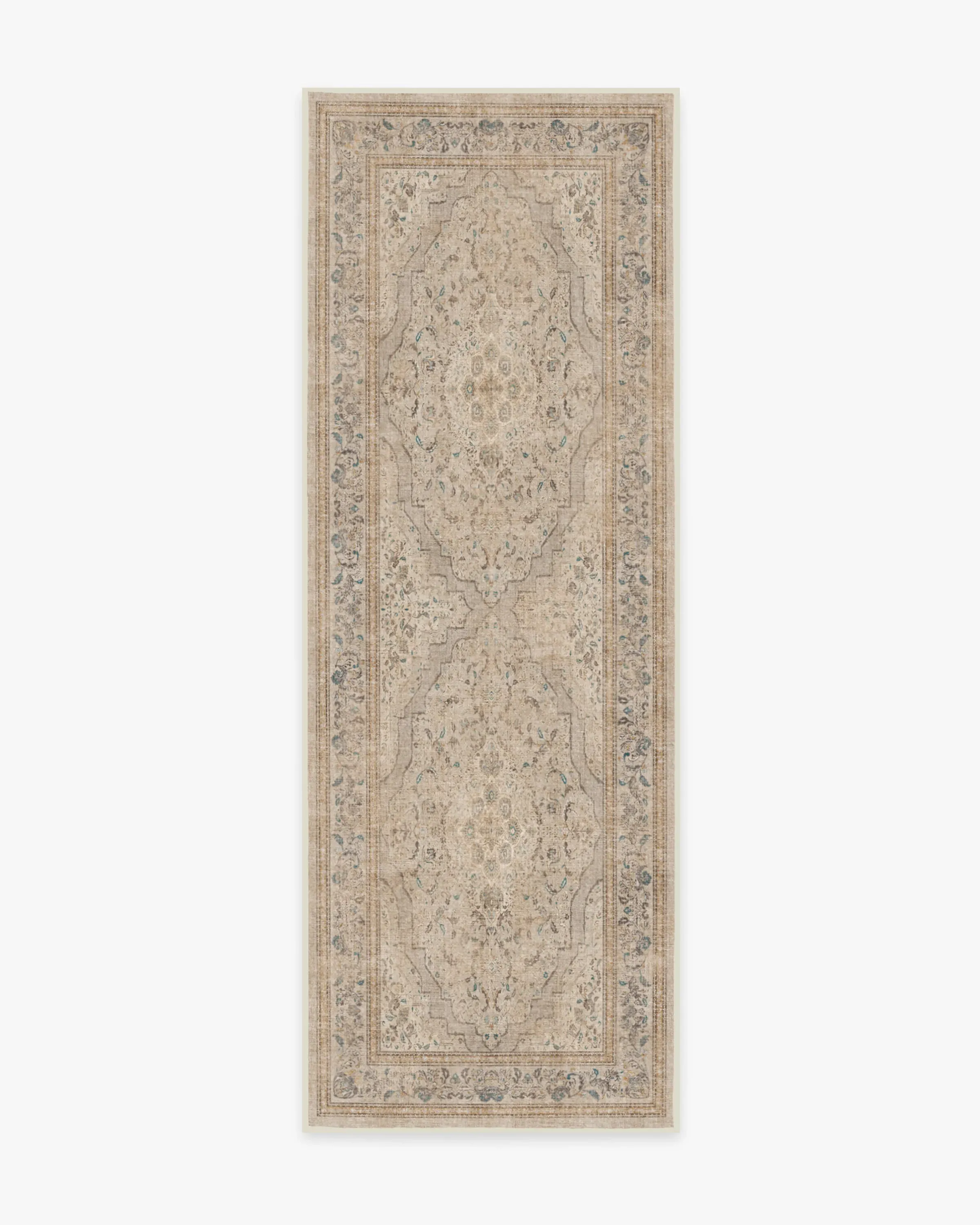 Runner Area Rug Machine Washable - Ivory