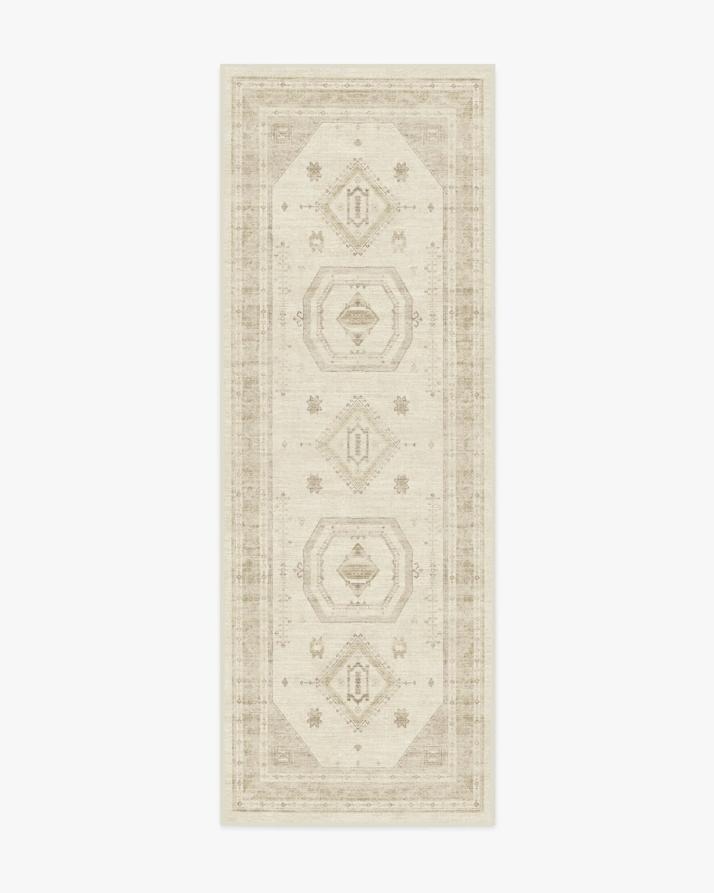 Runner Area Rug Machine Washable - Ivory