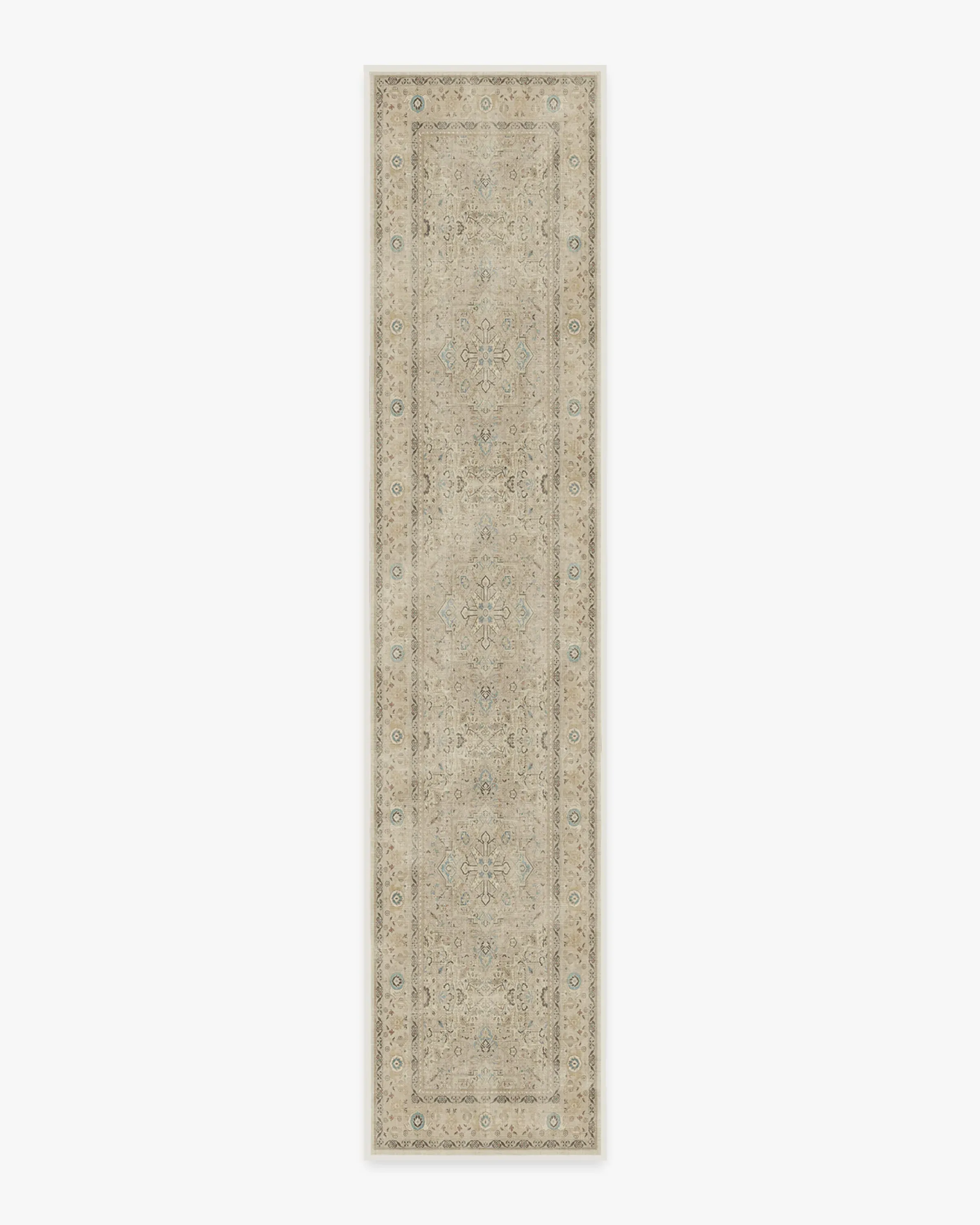 Runner Area Rug Machine Washable - Ivory