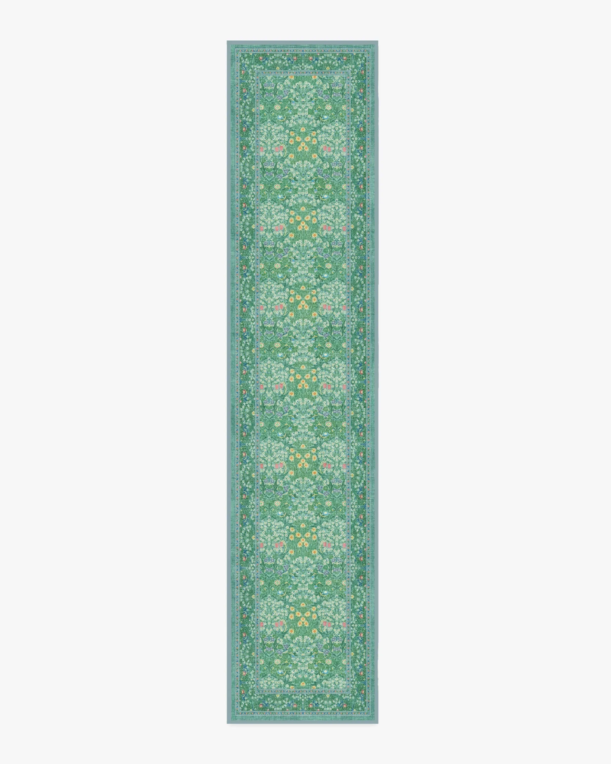Runner Area Rug Machine Washable - Jade