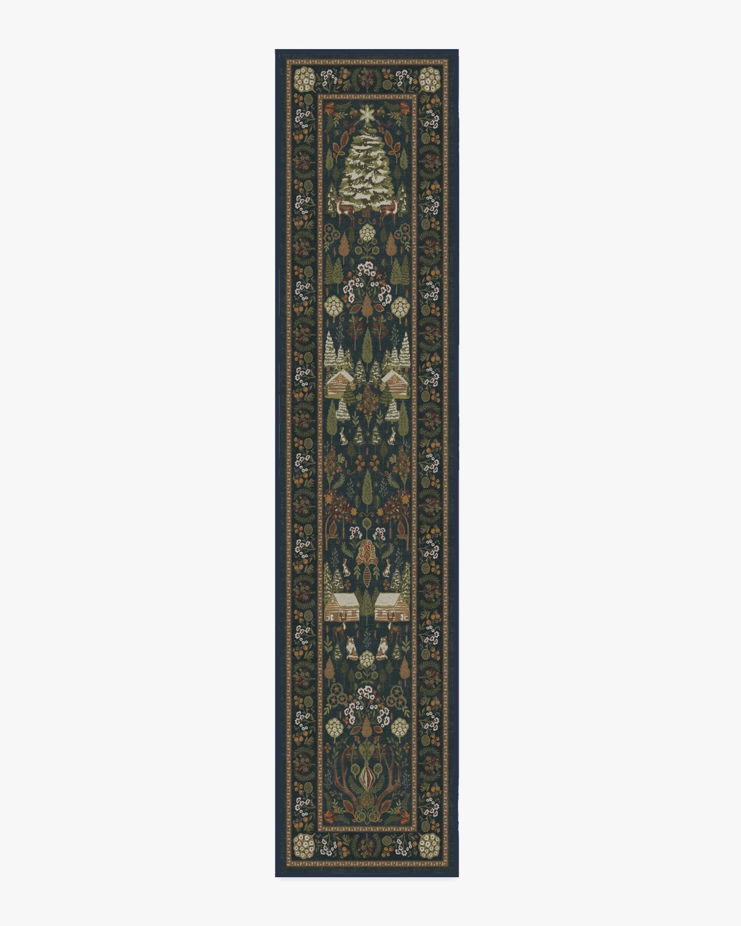 Runner Area Rug Machine Washable - Midnight Blue