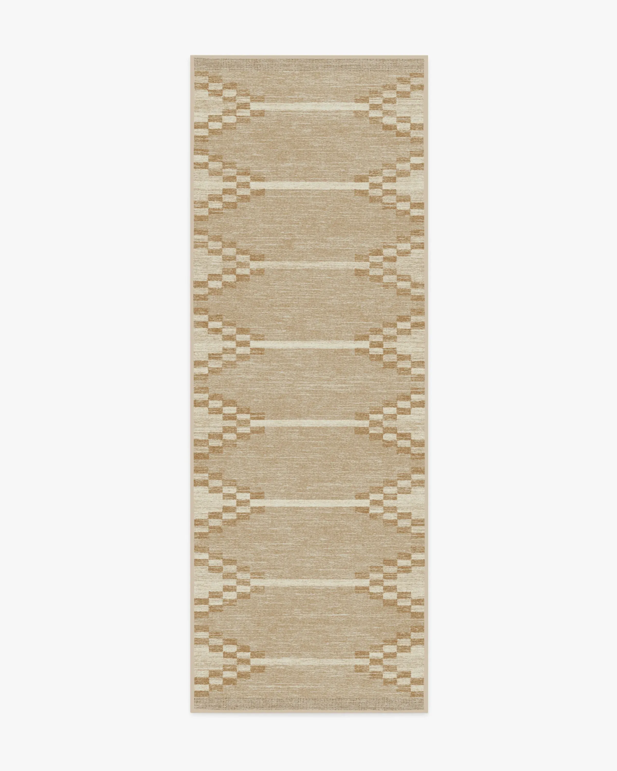 Runner Area Rug Machine Washable - Natural