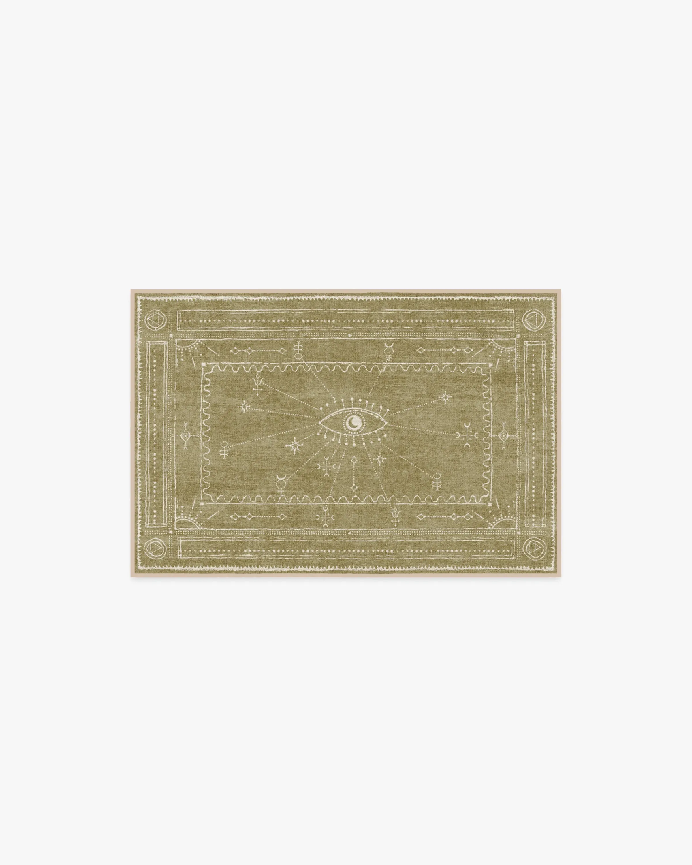 Runner Area Rug Machine Washable - Natural image