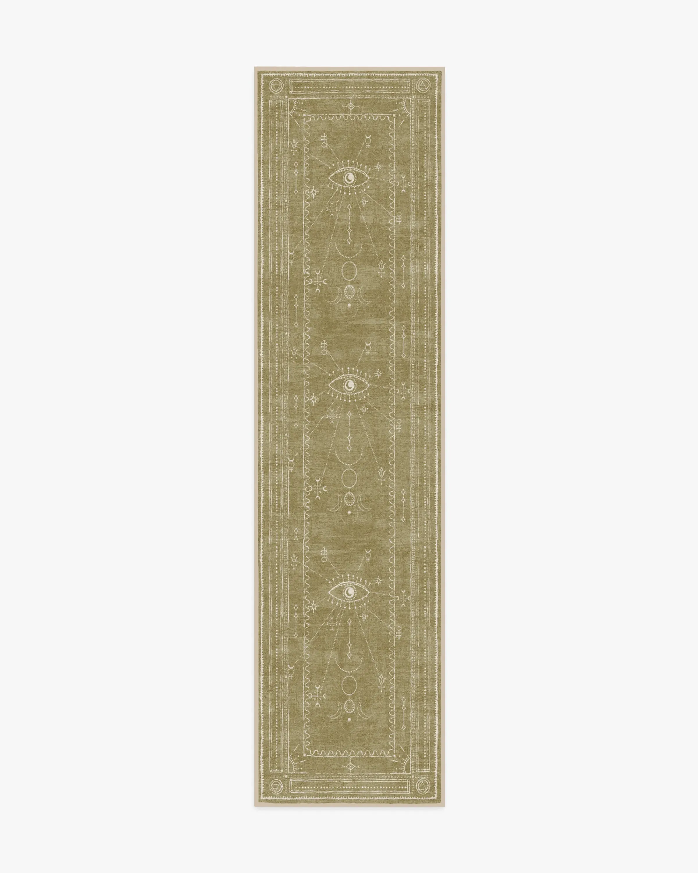 Runner Area Rug Machine Washable - Natural