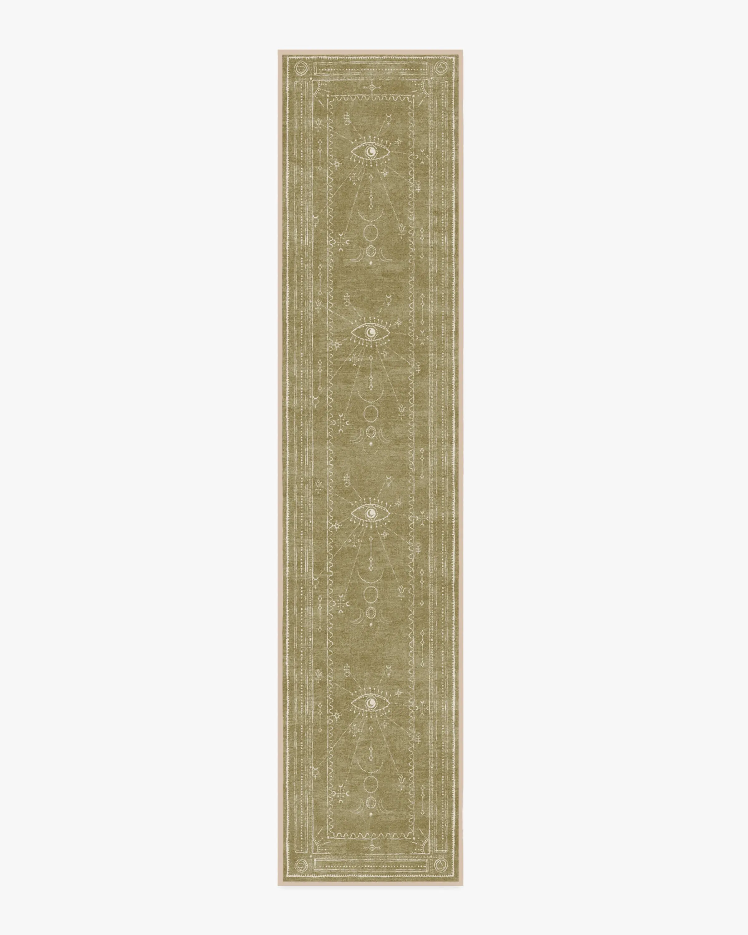 Runner Area Rug Machine Washable - Natural