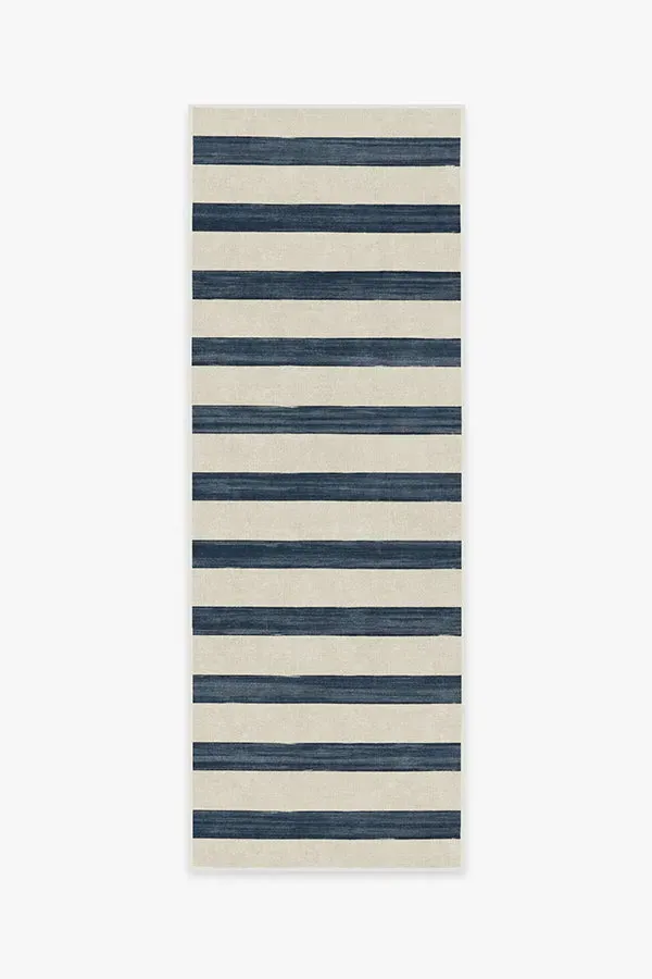 Runner Area Rug Machine Washable - Navy, Chenille