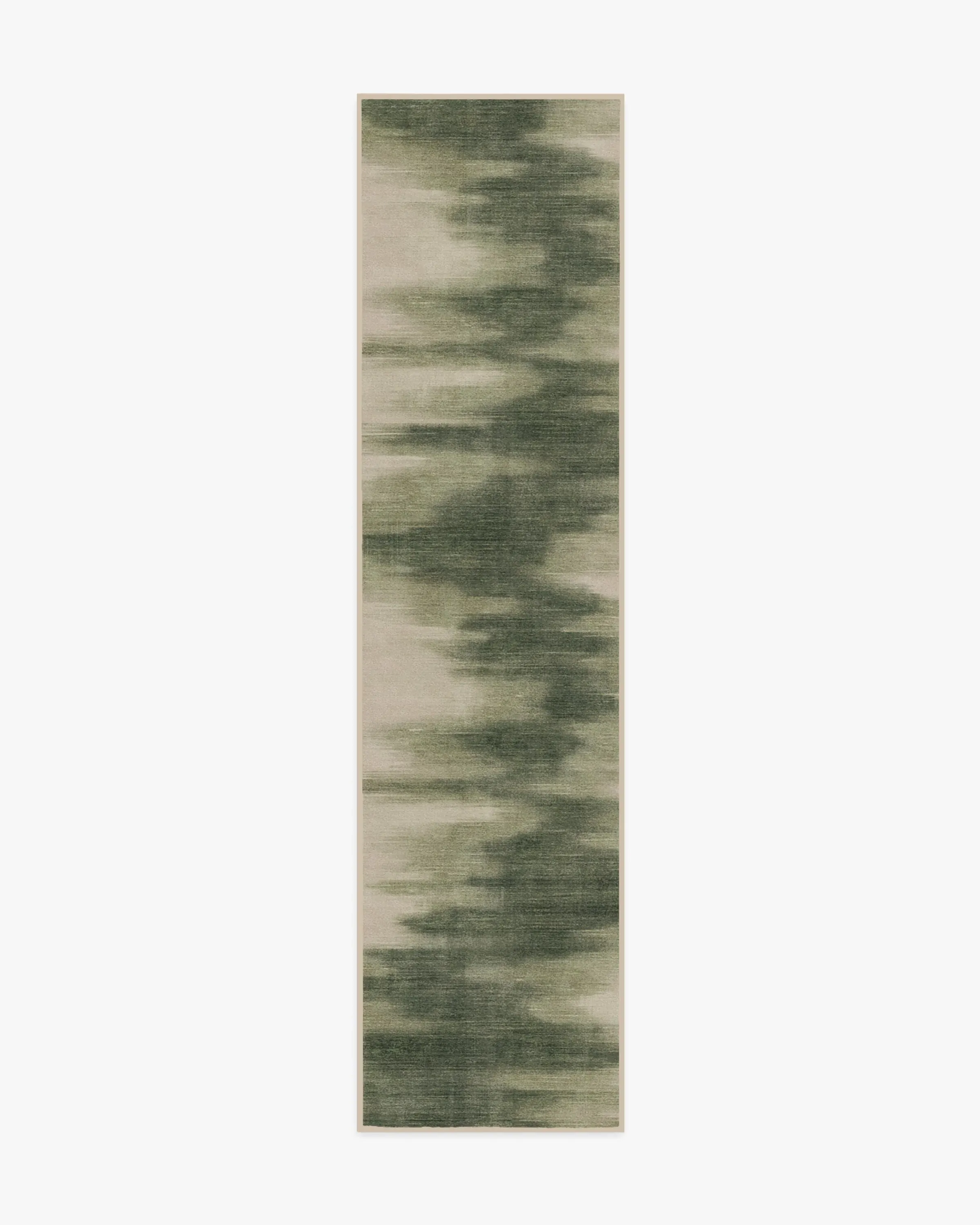 Runner Area Rug Machine Washable - Olive Green