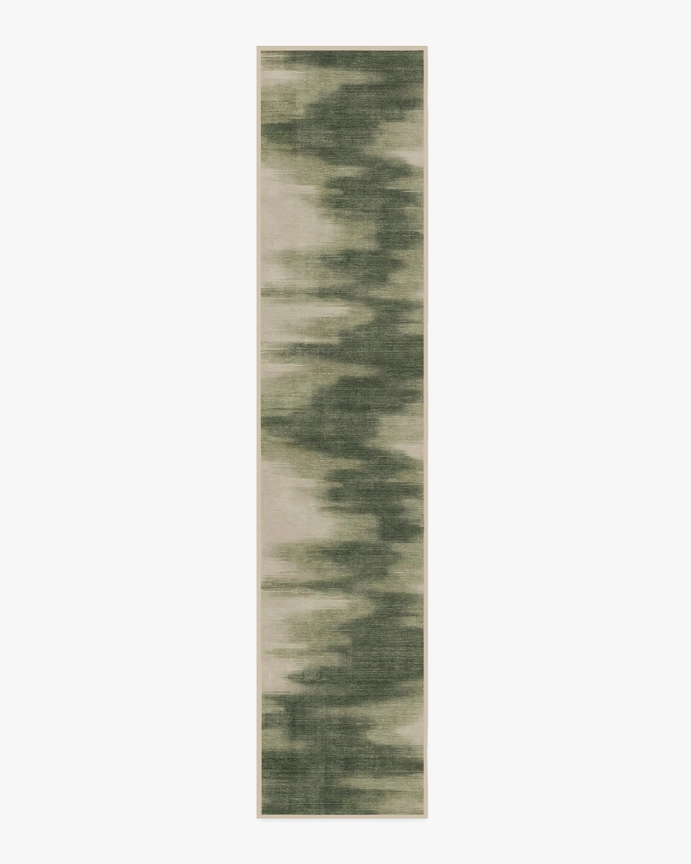 Runner Area Rug Machine Washable - Olive Green