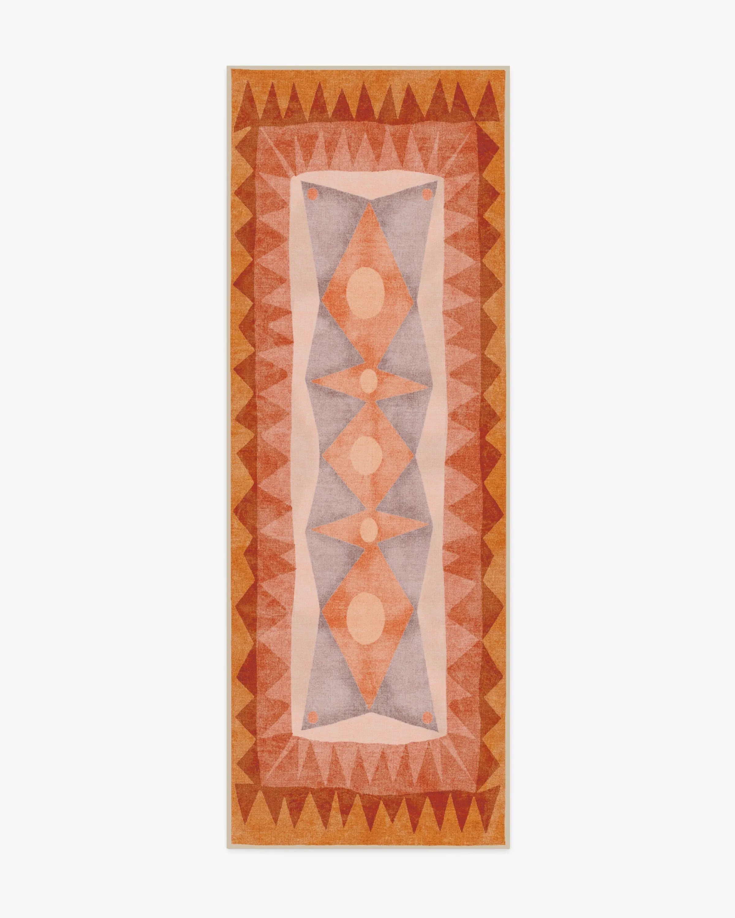 Runner Area Rug Machine Washable - Orange