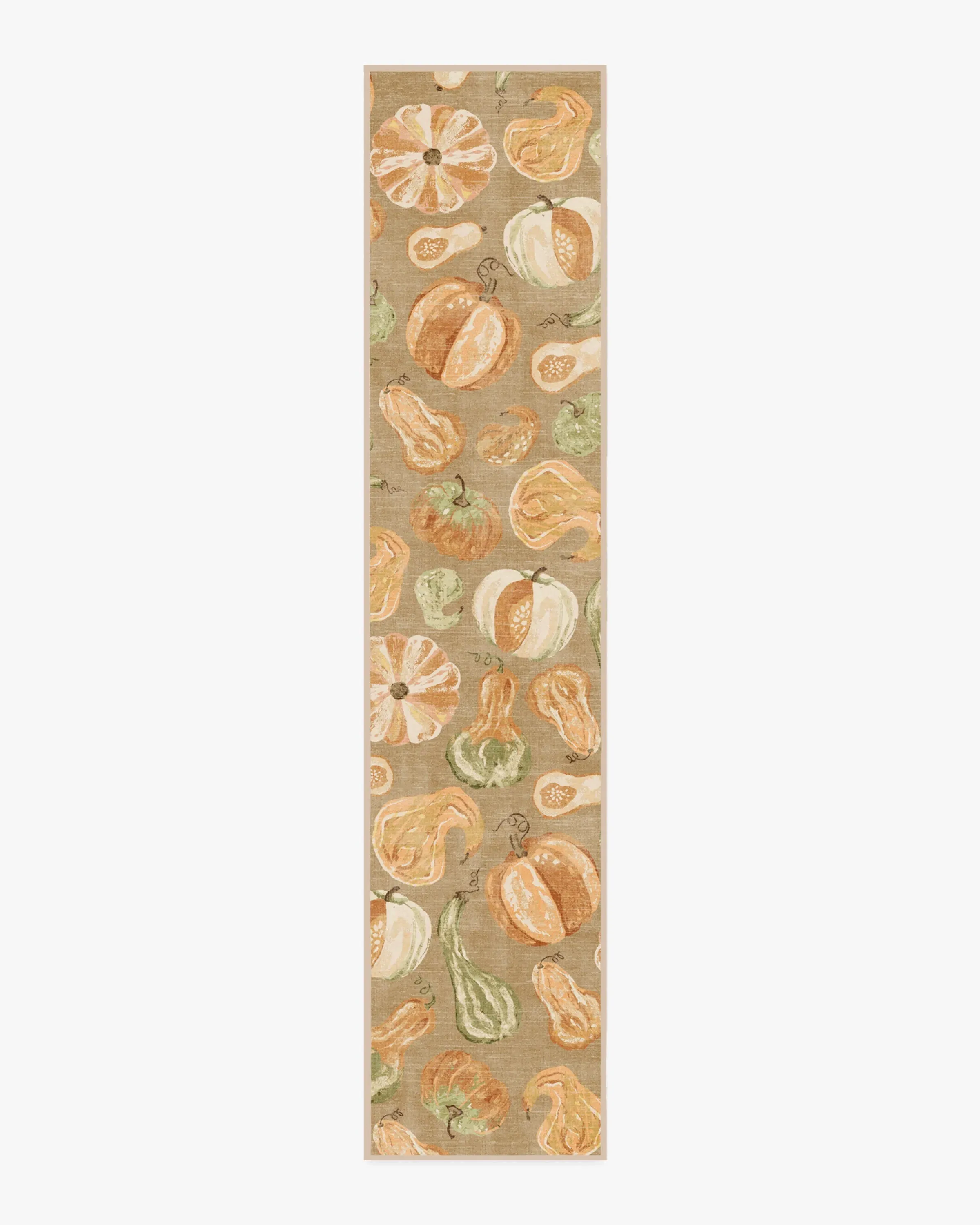Runner Area Rug Machine Washable - Orange, Green