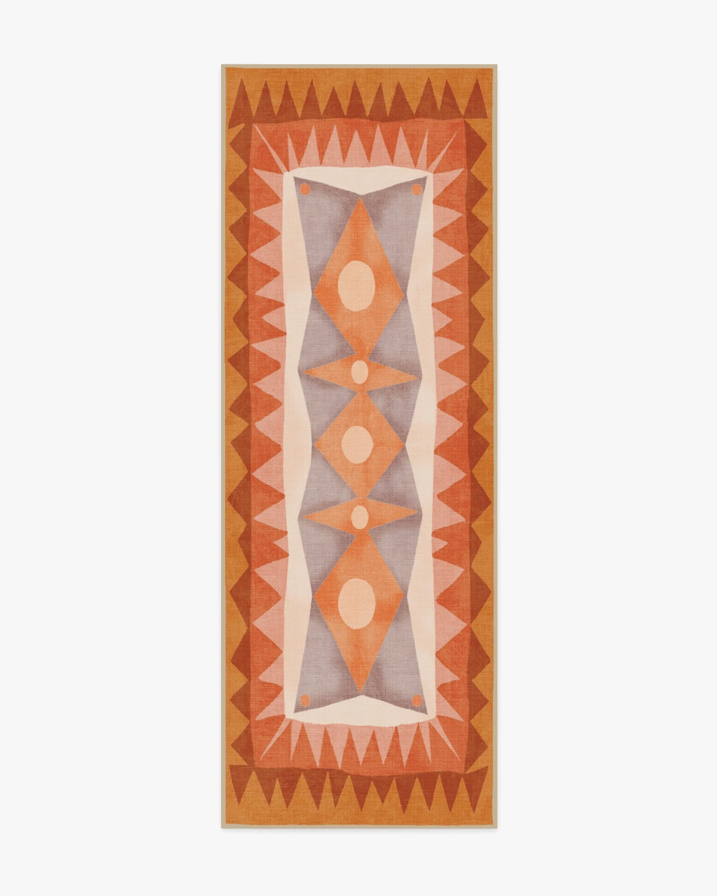 Runner Area Rug Machine Washable - Orange