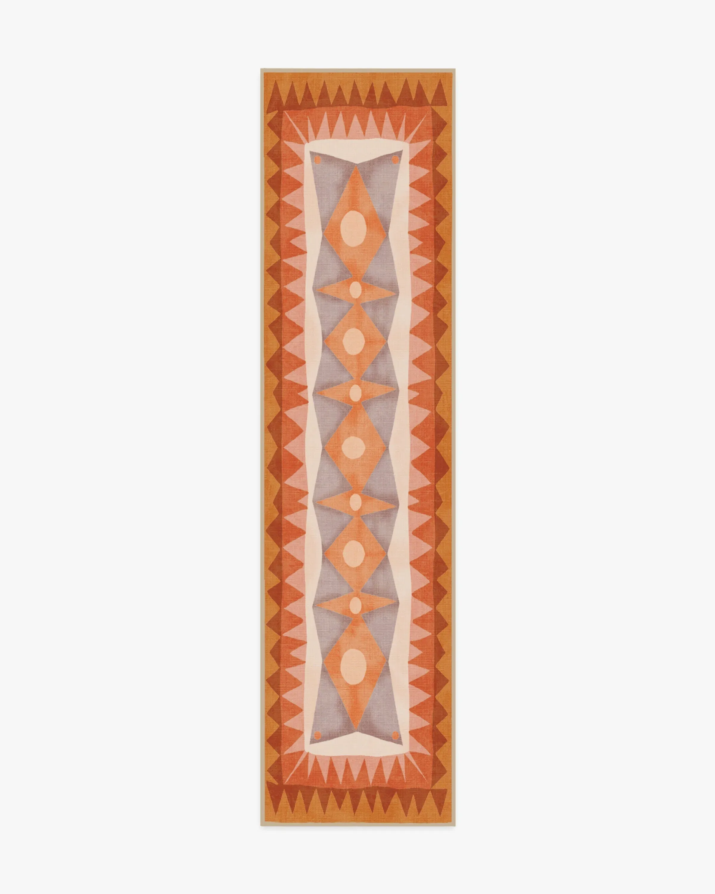 Runner Area Rug Machine Washable - Orange