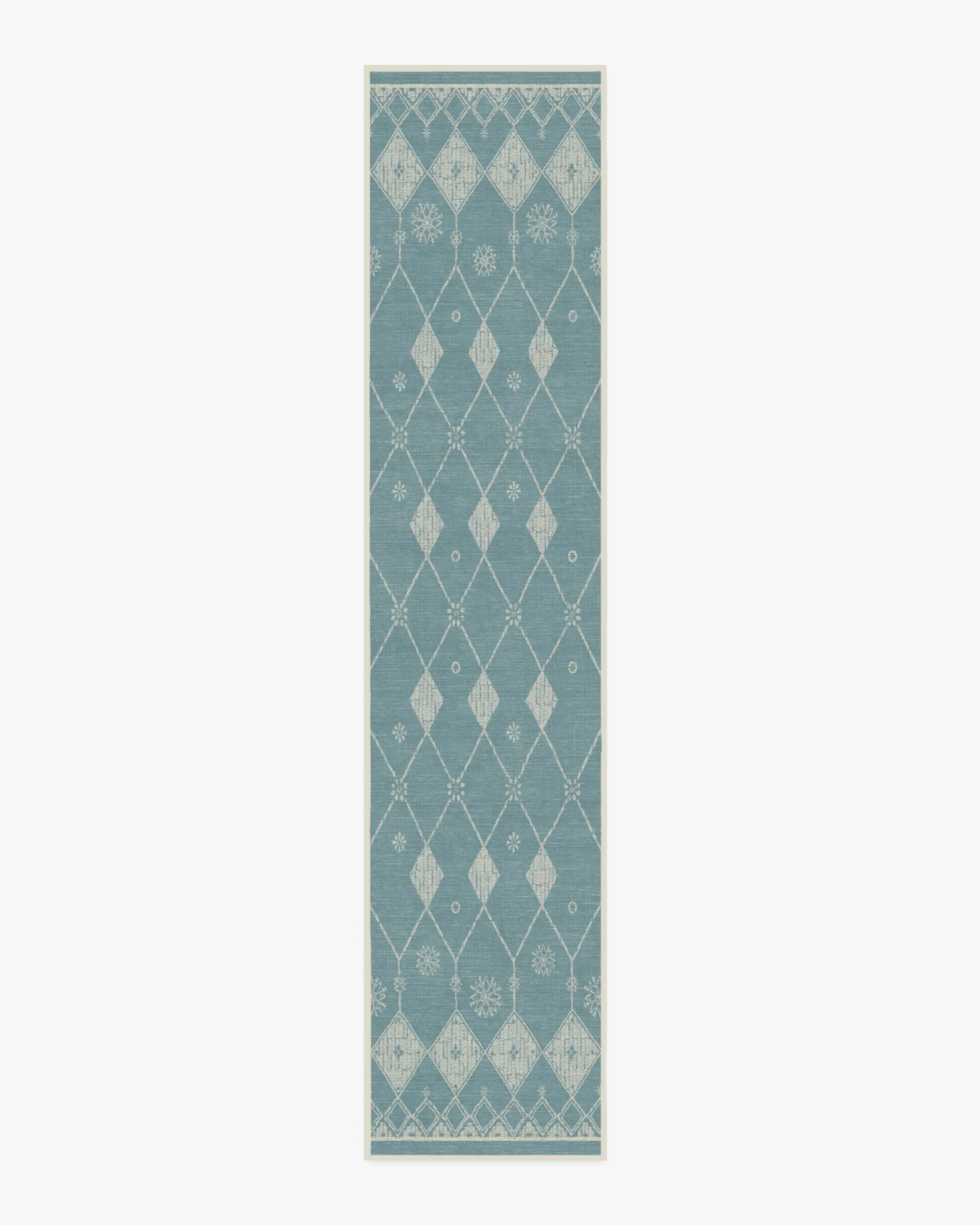Runner Area Rug Machine Washable - Pale Blue